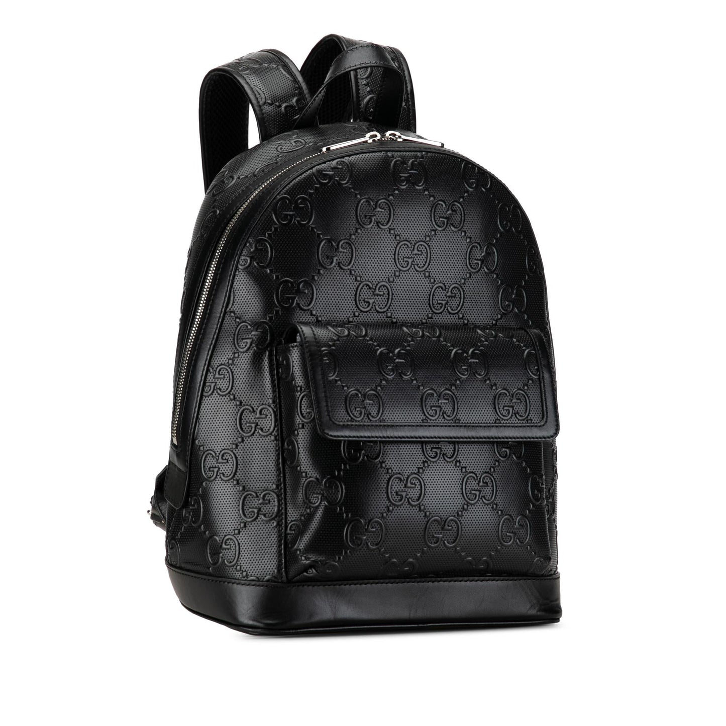 Gucci GG Embossed Tennis Backpack SHG-MZSdOA Calf Black