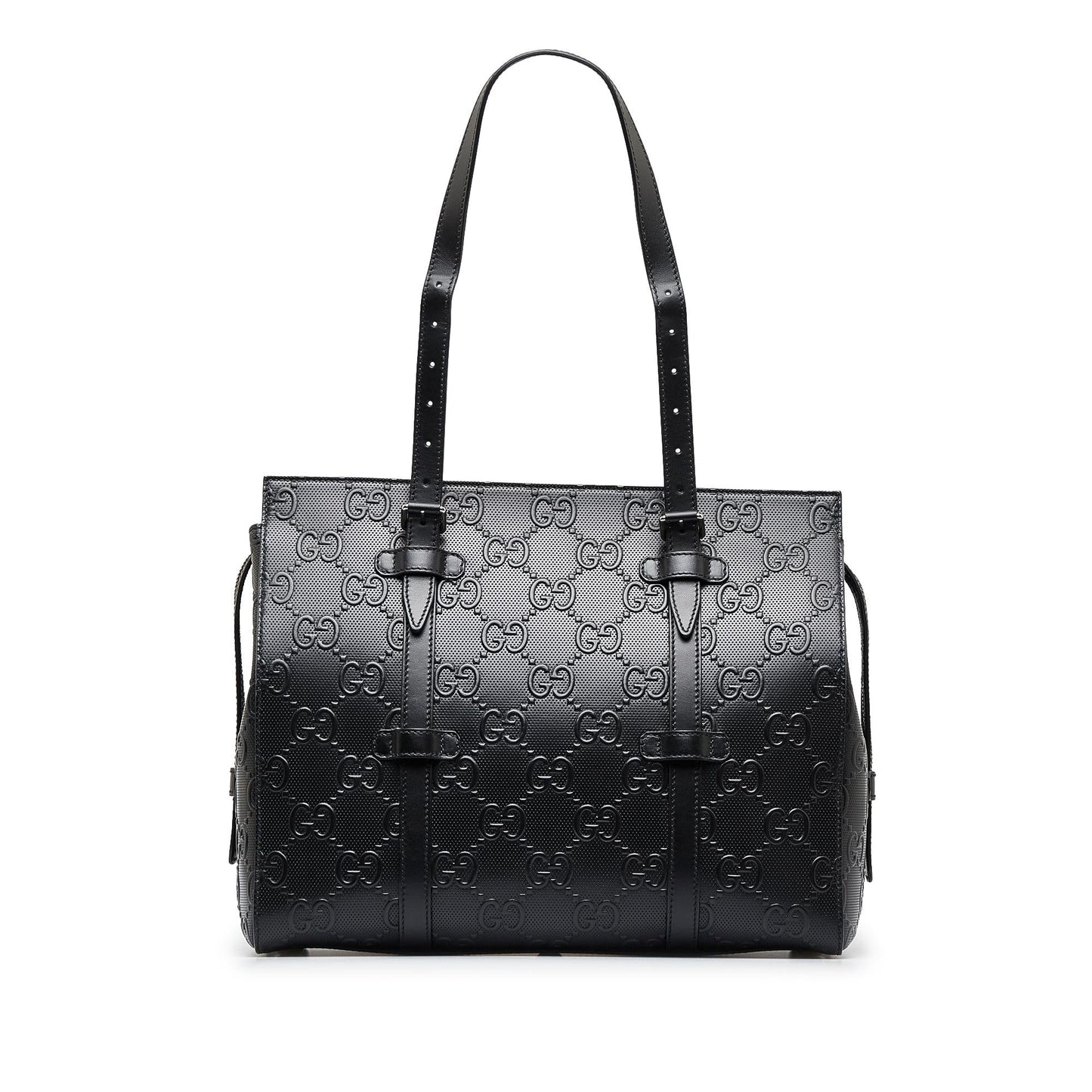 Gucci GG Embossed Calf Black Tote Bag