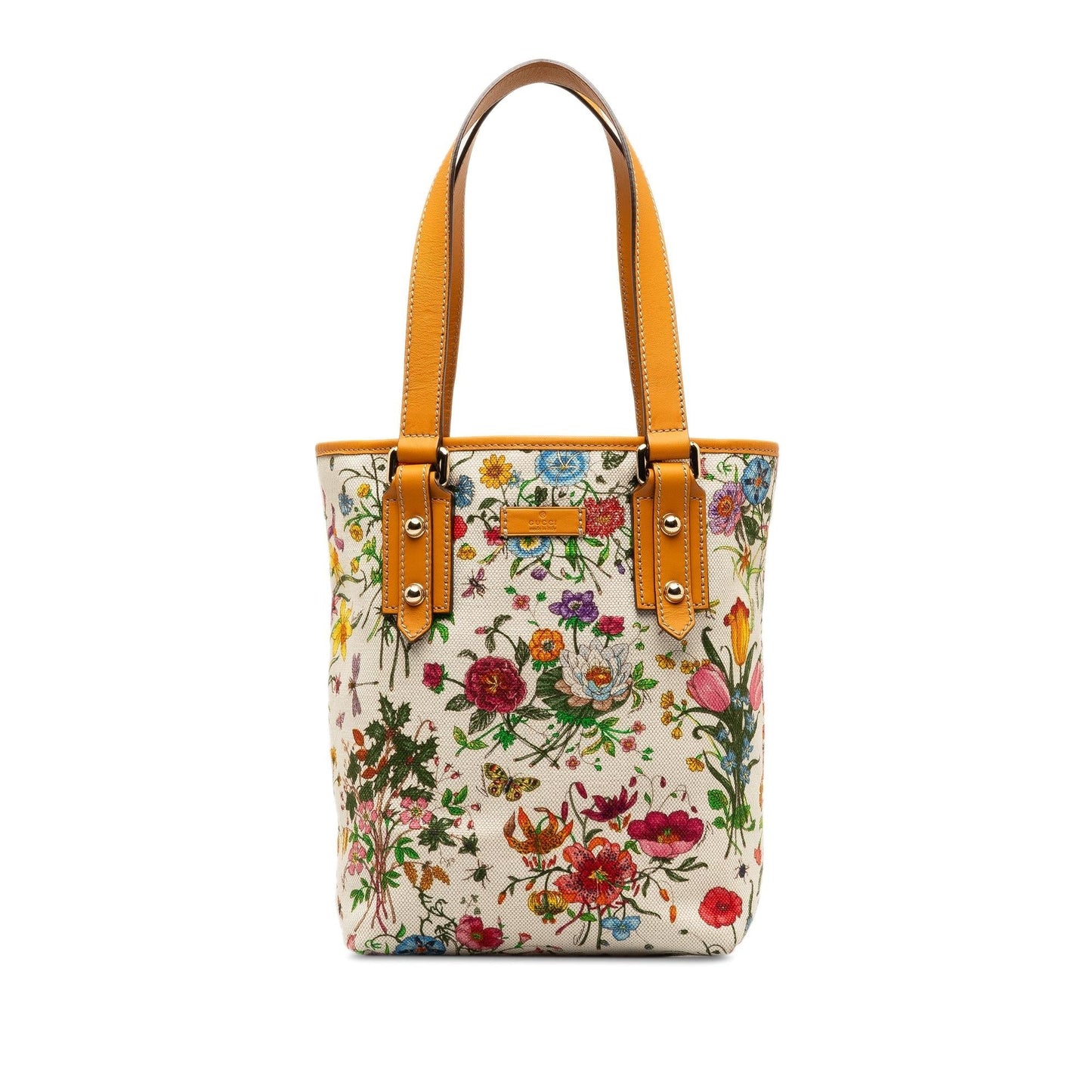 Gucci GG Flora SHG-AnlQ8h Canvas White Tote Bag