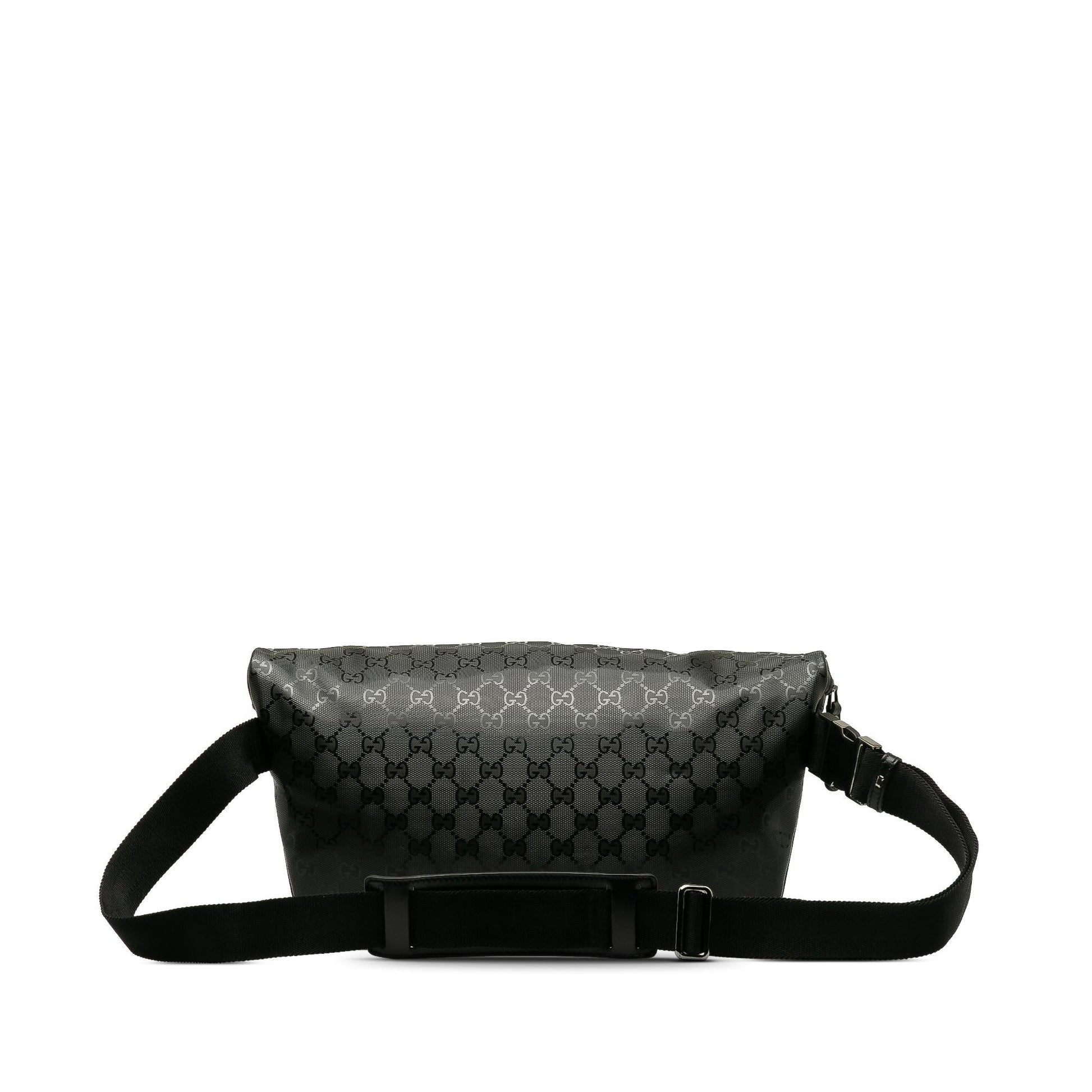 Gucci GG Imprime Belt SHG-QqKGH8 Canvas Black Accessory