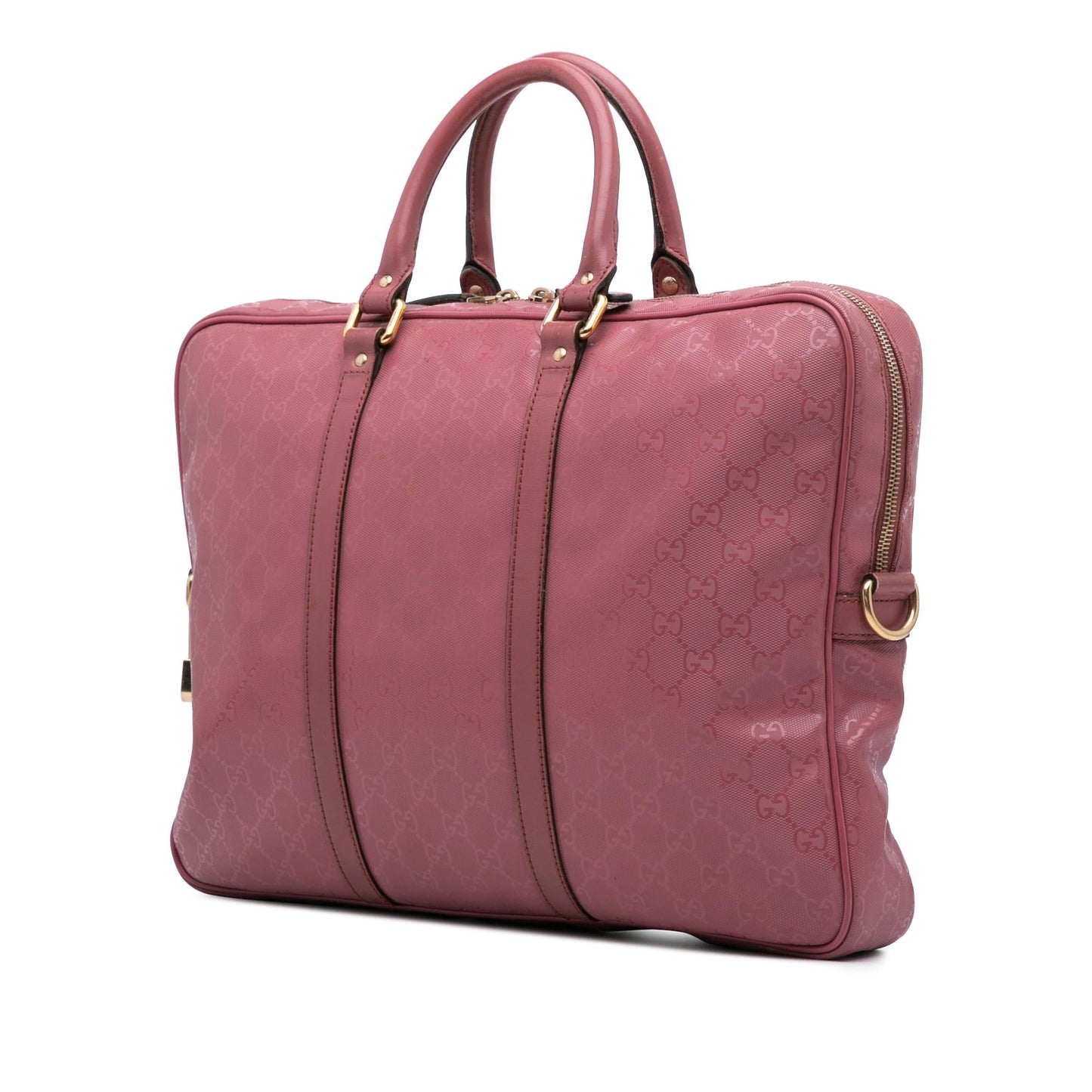 Gucci GG Imprime Business Canvas Pink Tote Bag