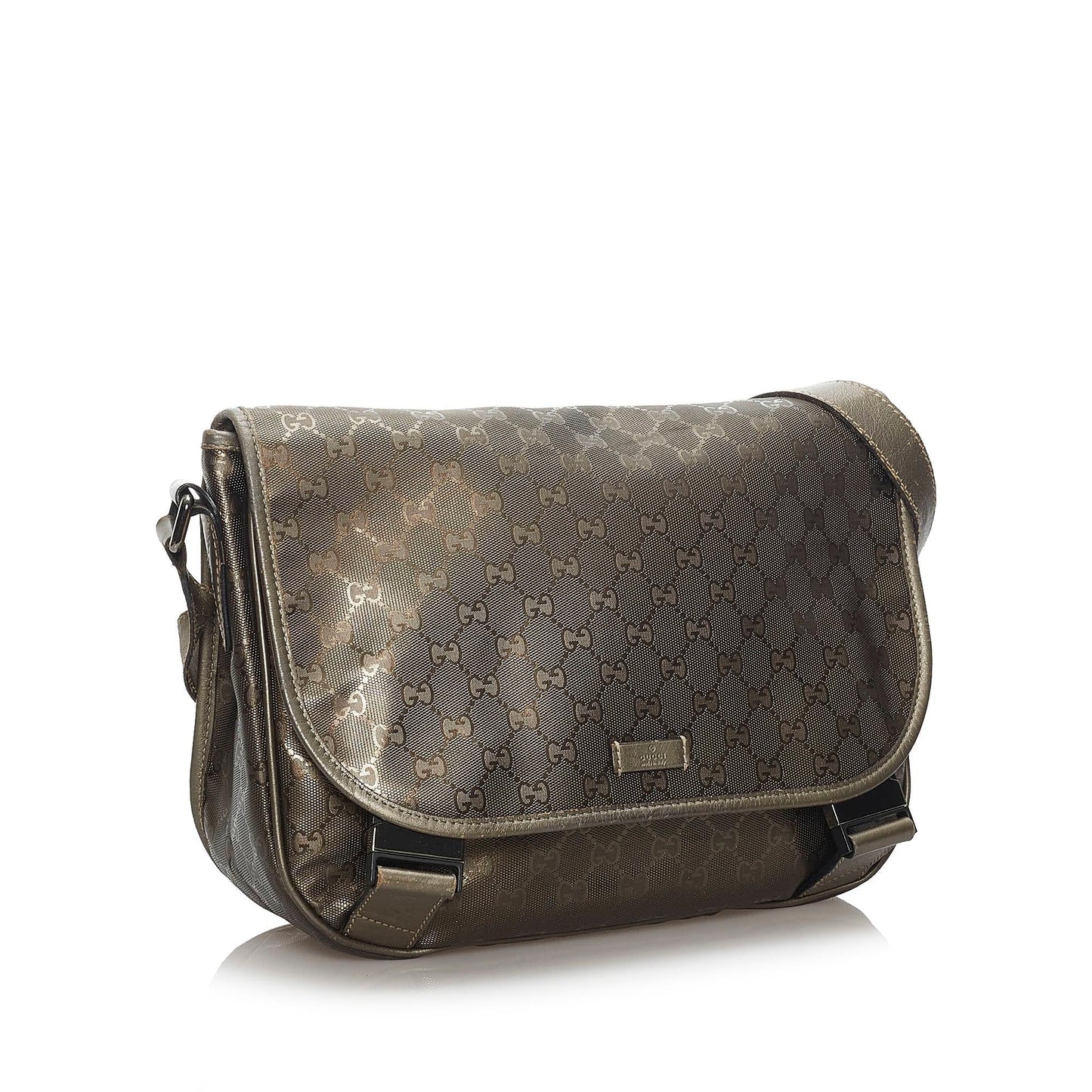 Gucci GG Imprime SHG Calf Brown Crossbody Bag