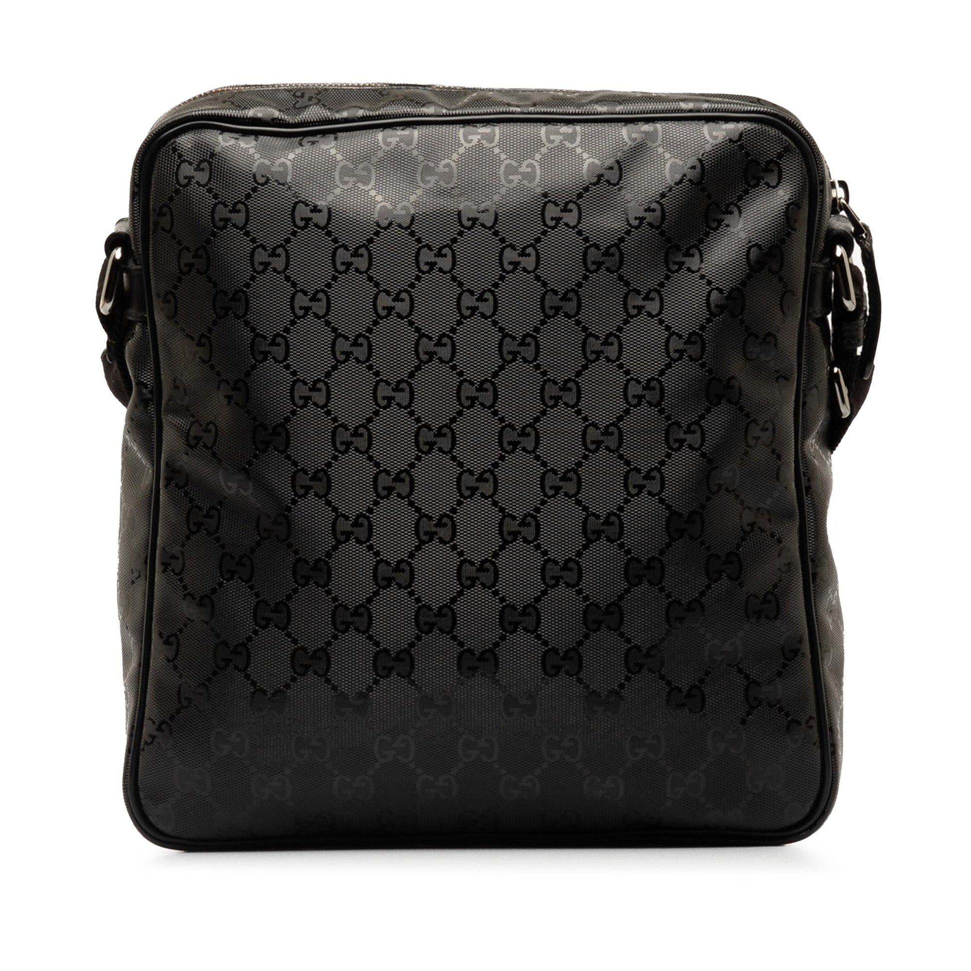 Gucci GG Imprime SHG-txunh3 Canvas Black Crossbody Bag