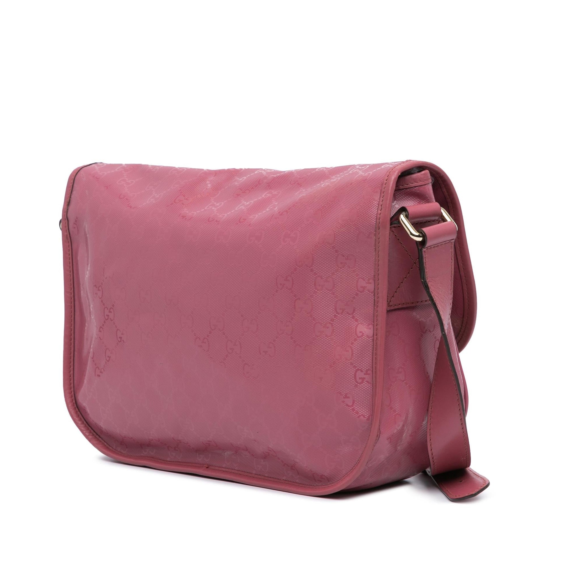 Gucci GG Imprime Canvas Pink Crossbody Bag