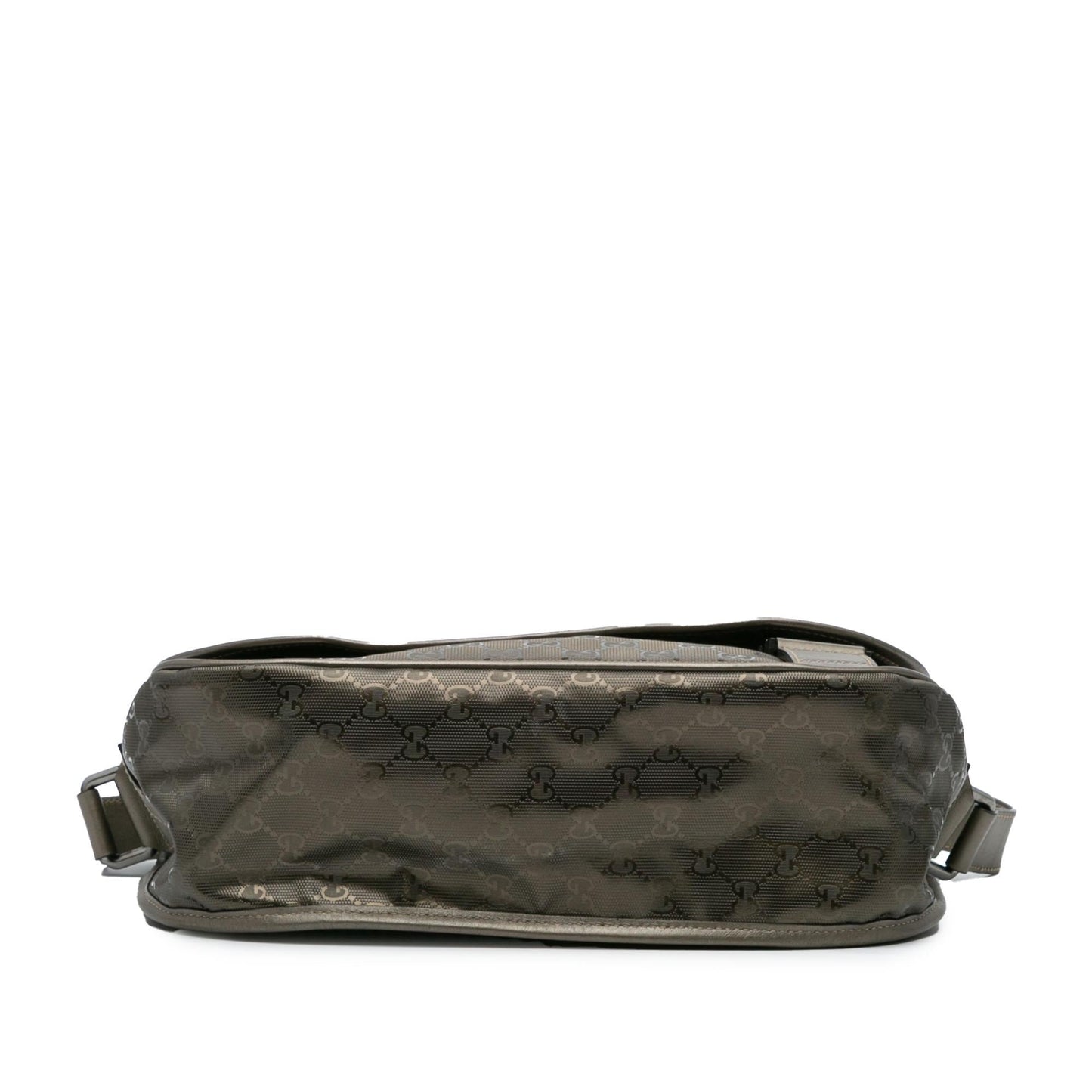 Gucci GG Imprime Canvas Calf Silver Crossbody Bag Crossbody 3