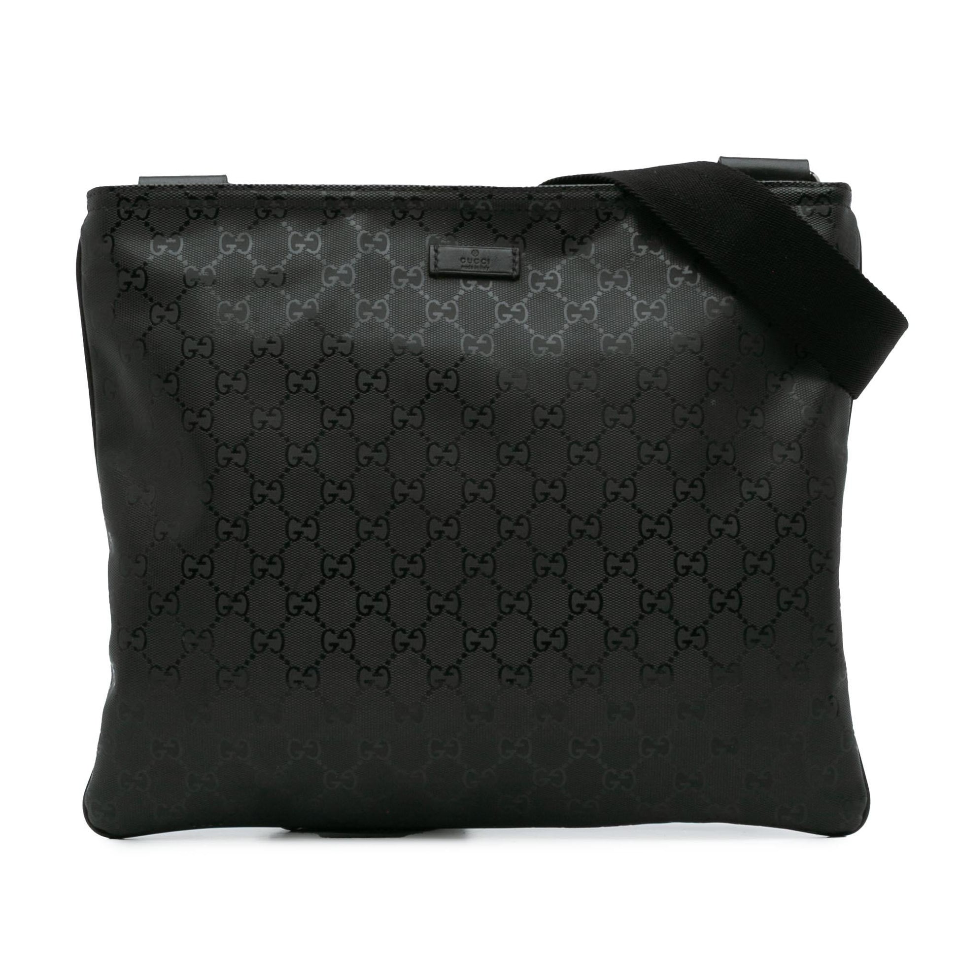 Gucci GG Imprime Canvas Black Crossbody Bag
