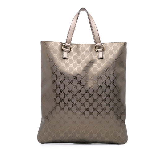 Gucci GG Imprime Canvas Brown Tote Bag