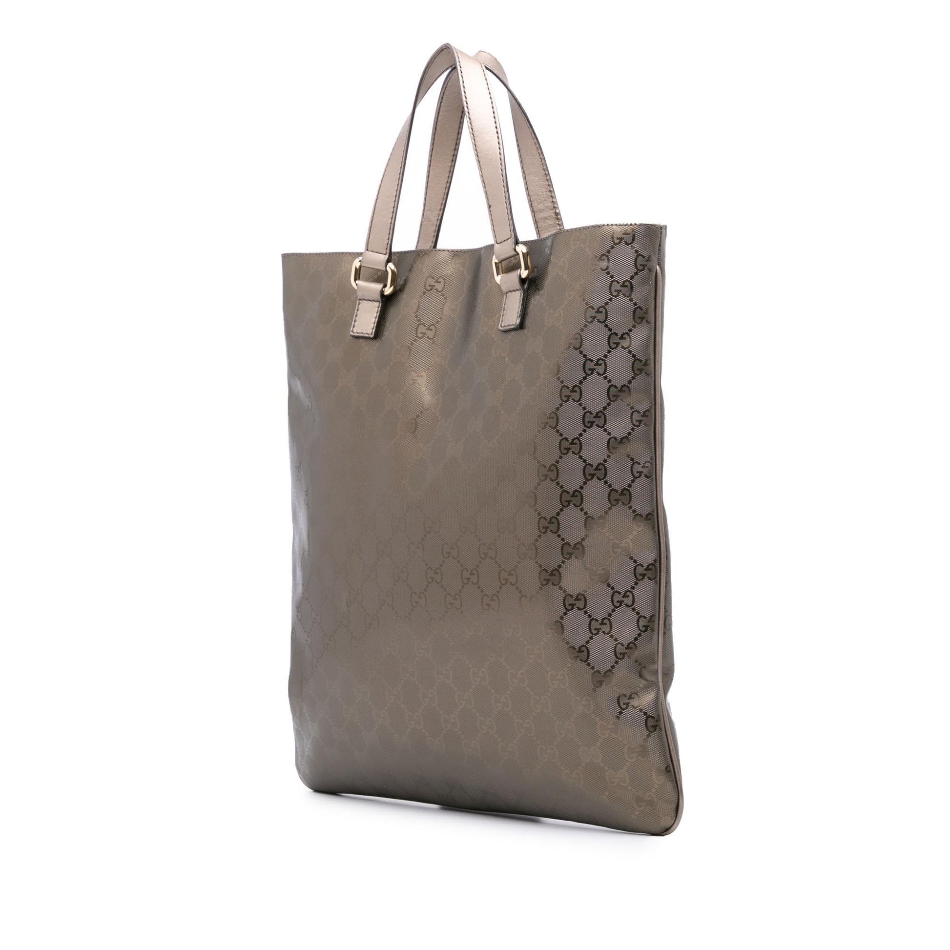 Gucci GG Imprime Canvas Brown Tote Bag