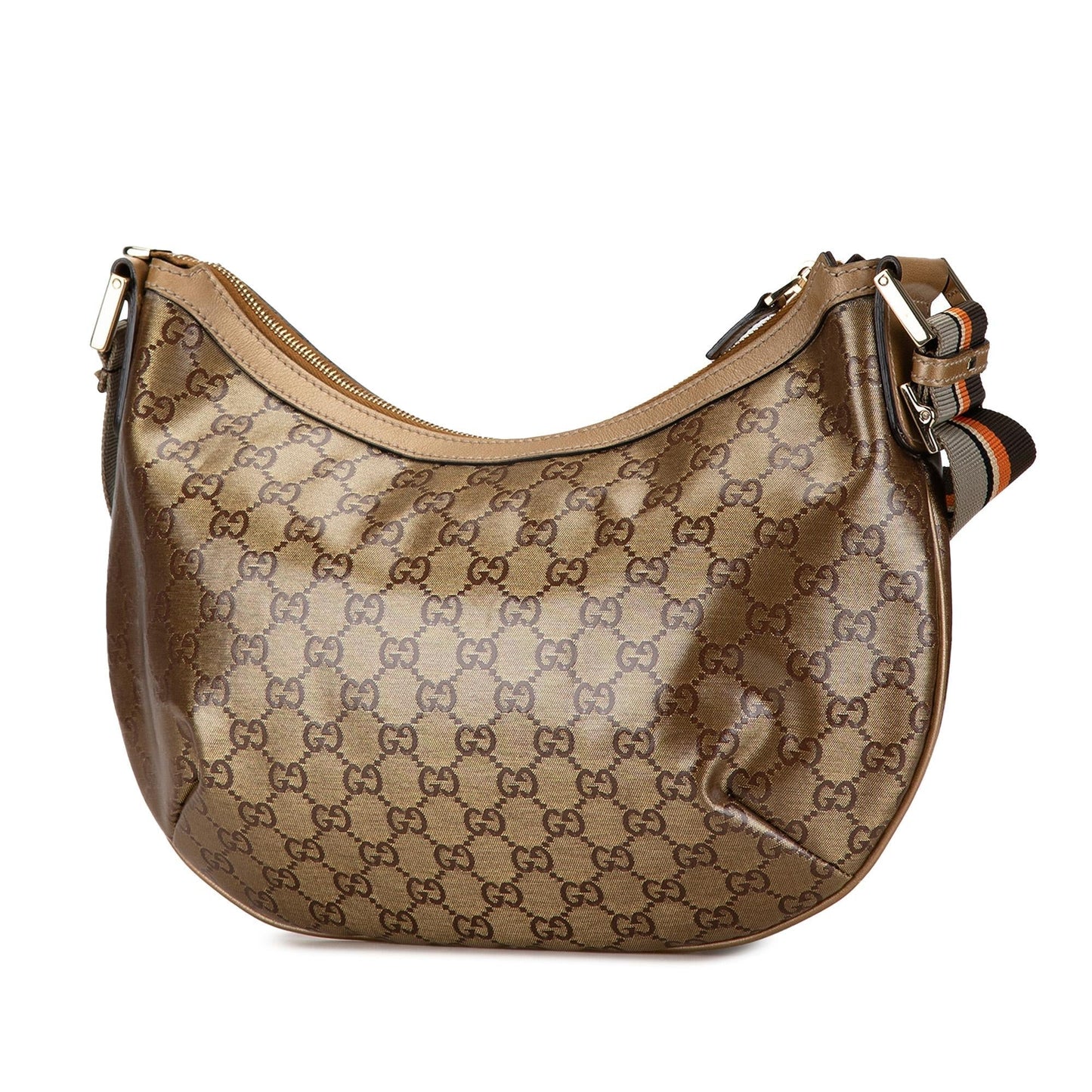 Gucci GG Imprime Web SHG-NL6qTf Canvas Brown Crossbody Bag
