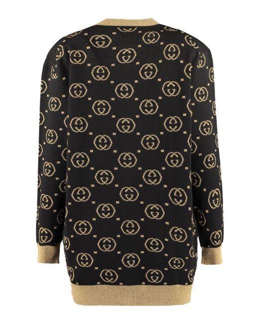 Gucci GG LamÃ© Cardigan Cotton Accessory