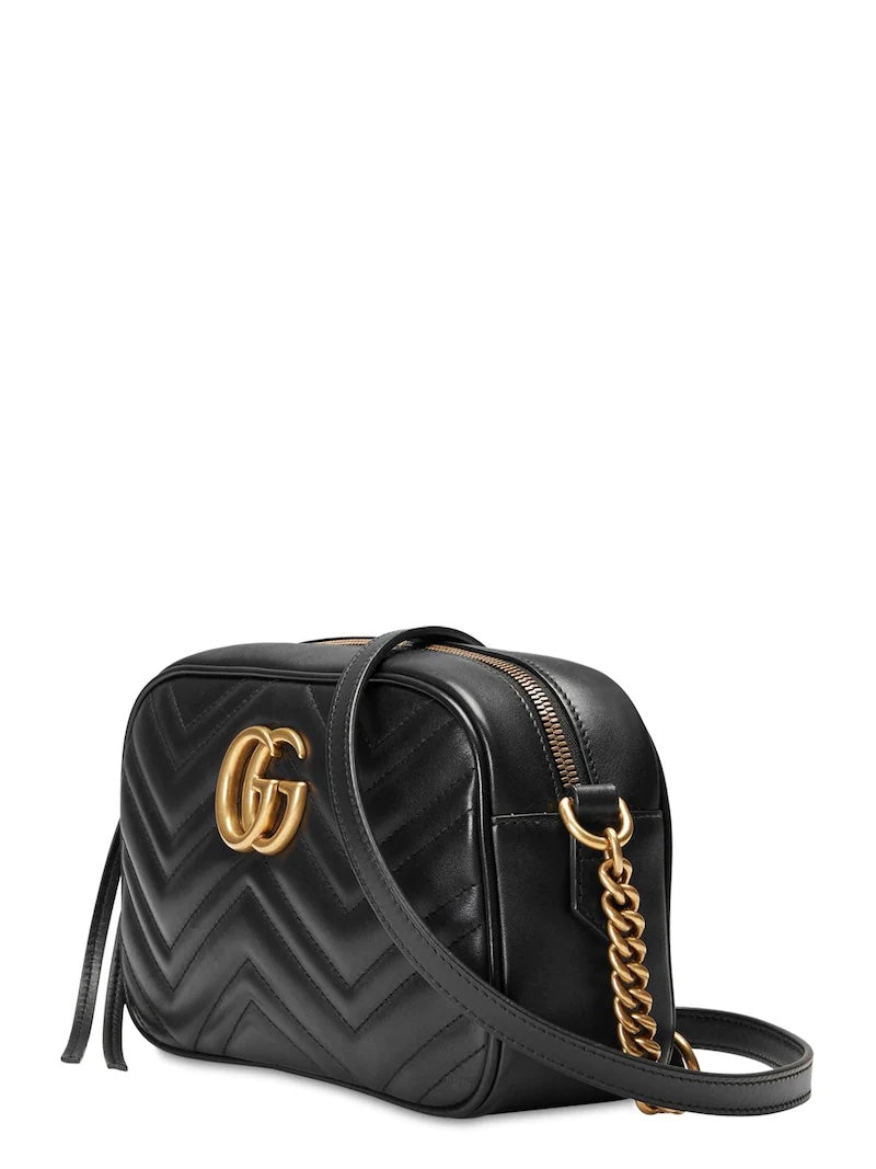 Gucci GG MARMONT MATELASSÃ CAMERA Matelasse Small Crossbody Bag