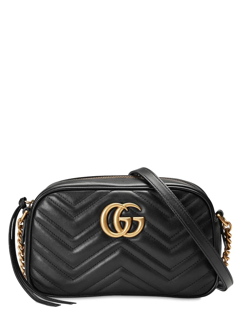 Gucci GG MARMONT MATELASSÃ CAMERA Matelasse Small Crossbody Bag