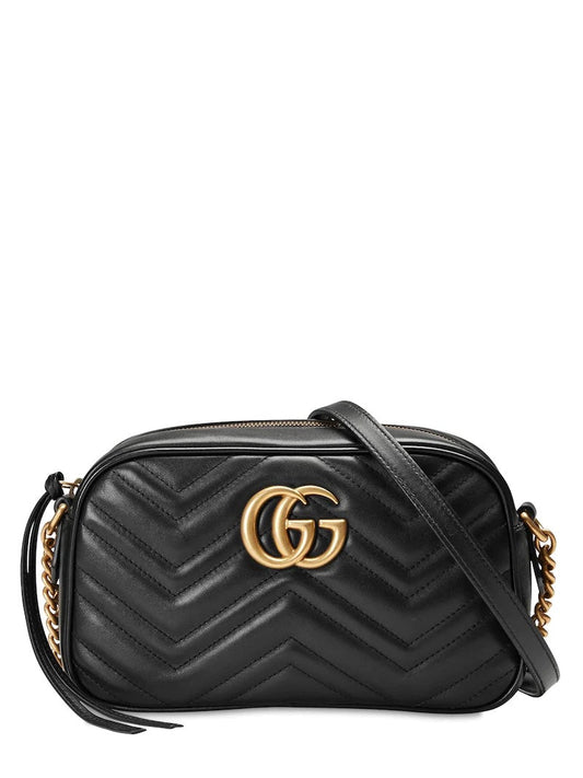 Gucci GG MARMONT MATELASSÃ CAMERA Matelasse Small Crossbody Bag
