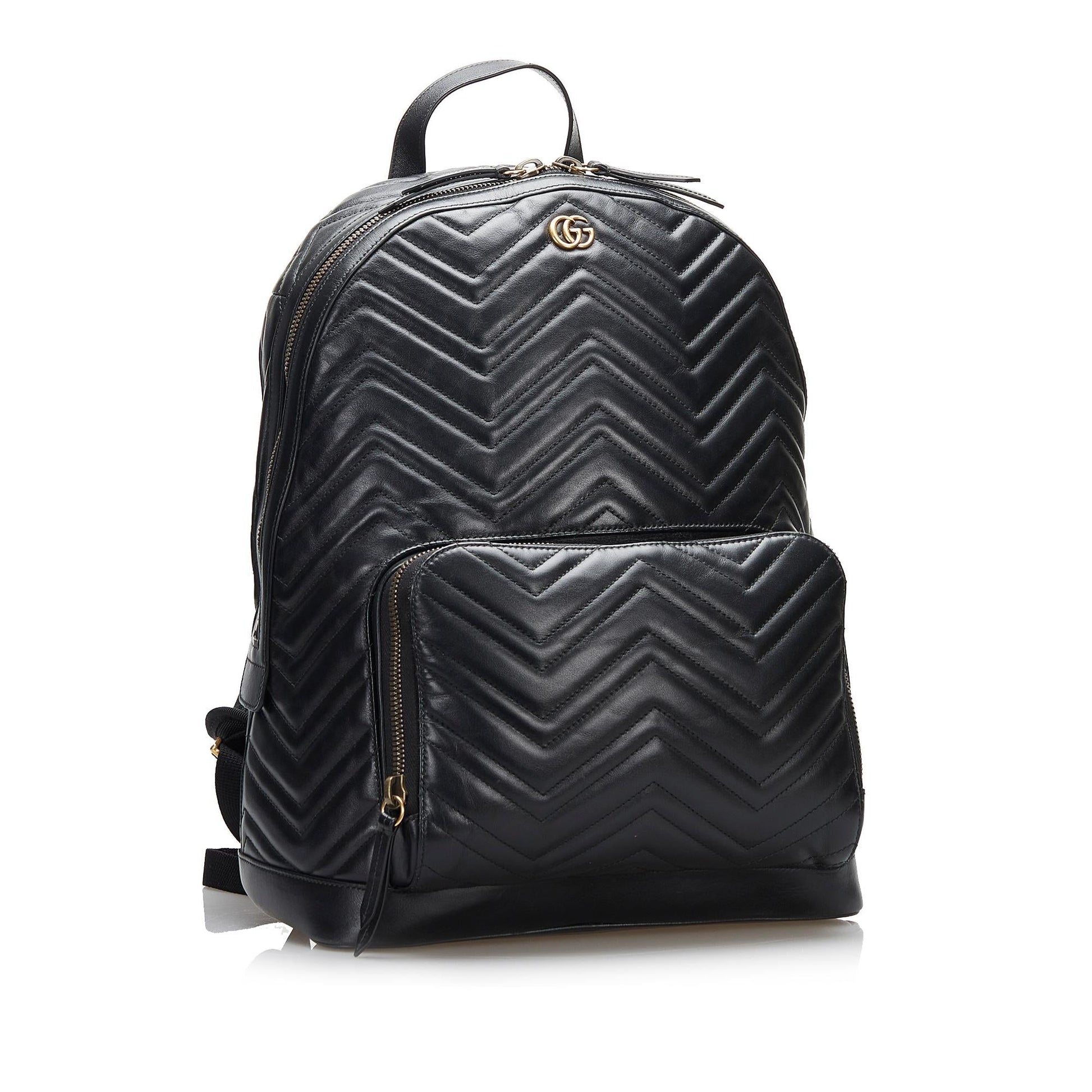 Gucci GG Marmont Backpack SHG-dR41lk Calf Black