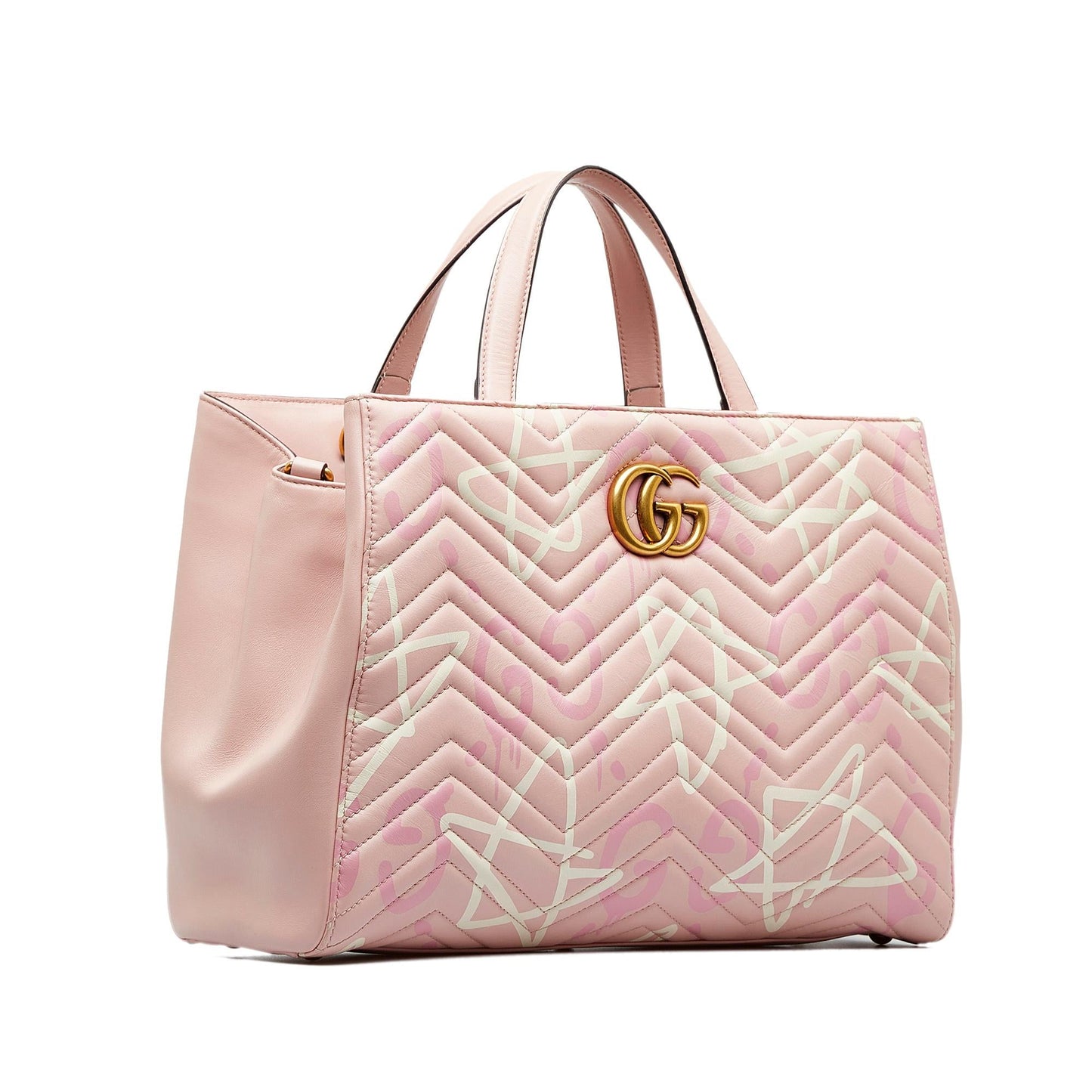 Gucci GG Marmont Ghost SHG-AiKlZD Calf Pink Satchel Bag