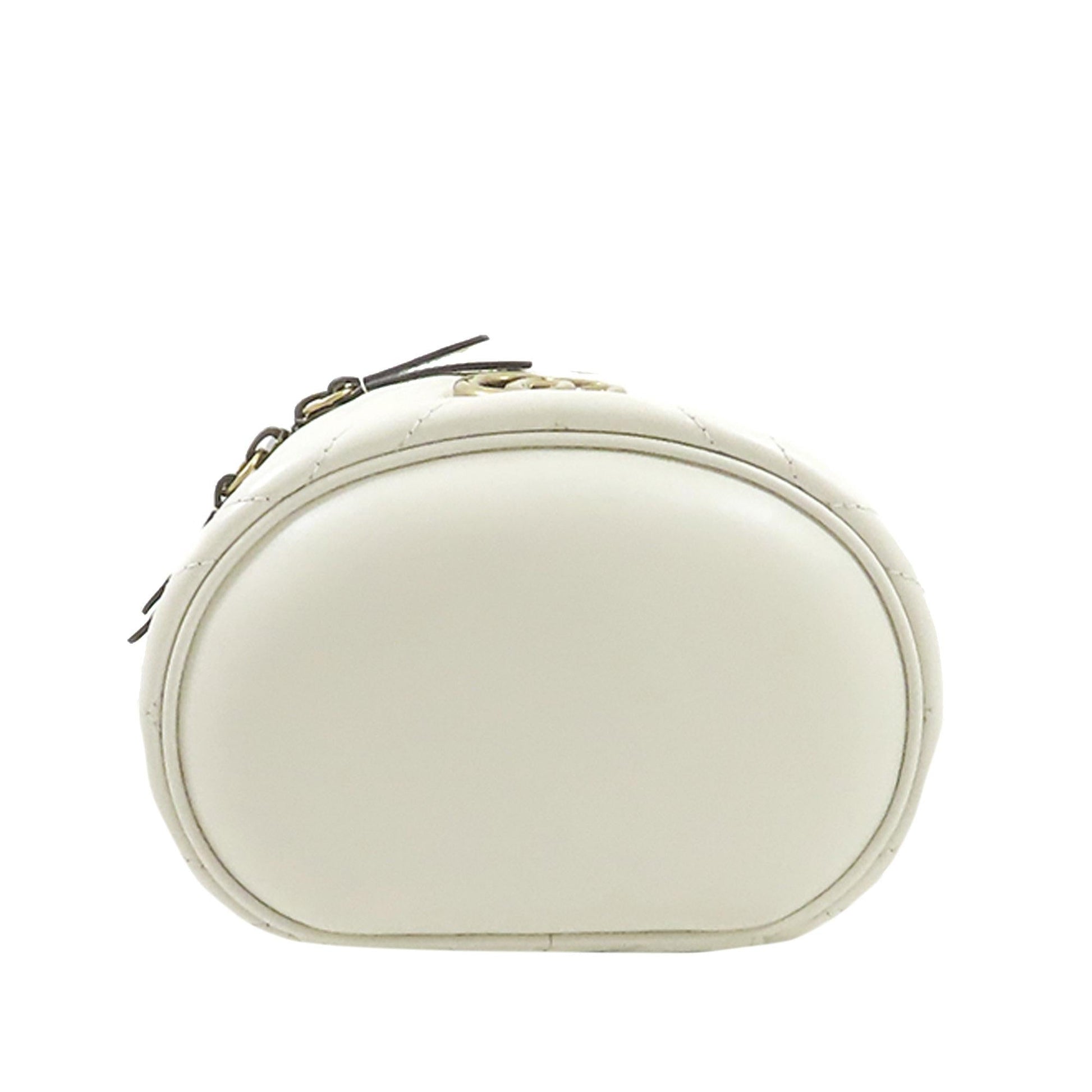 Gucci GG Marmont Round Backpack SHG-oXsHC9 Leather Calf White