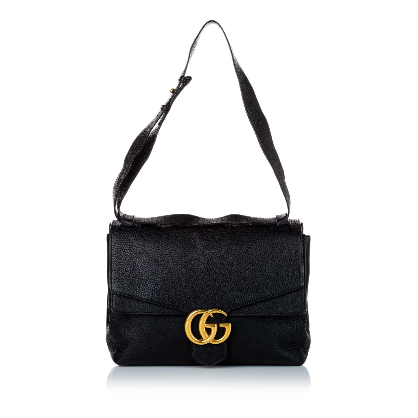 Gucci GG Marmont SHG Leather Calf Black Shoulder Bag