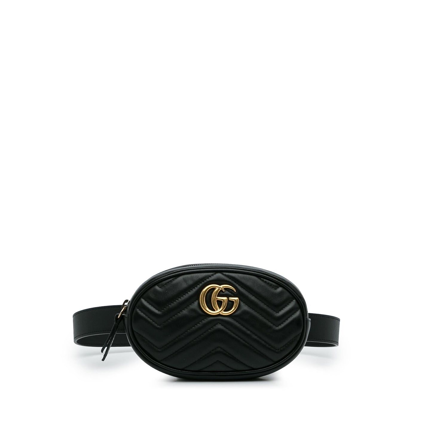 Gucci GG Marmont Belt SHG-ViYF48 Matelasse Calf Black Accessory