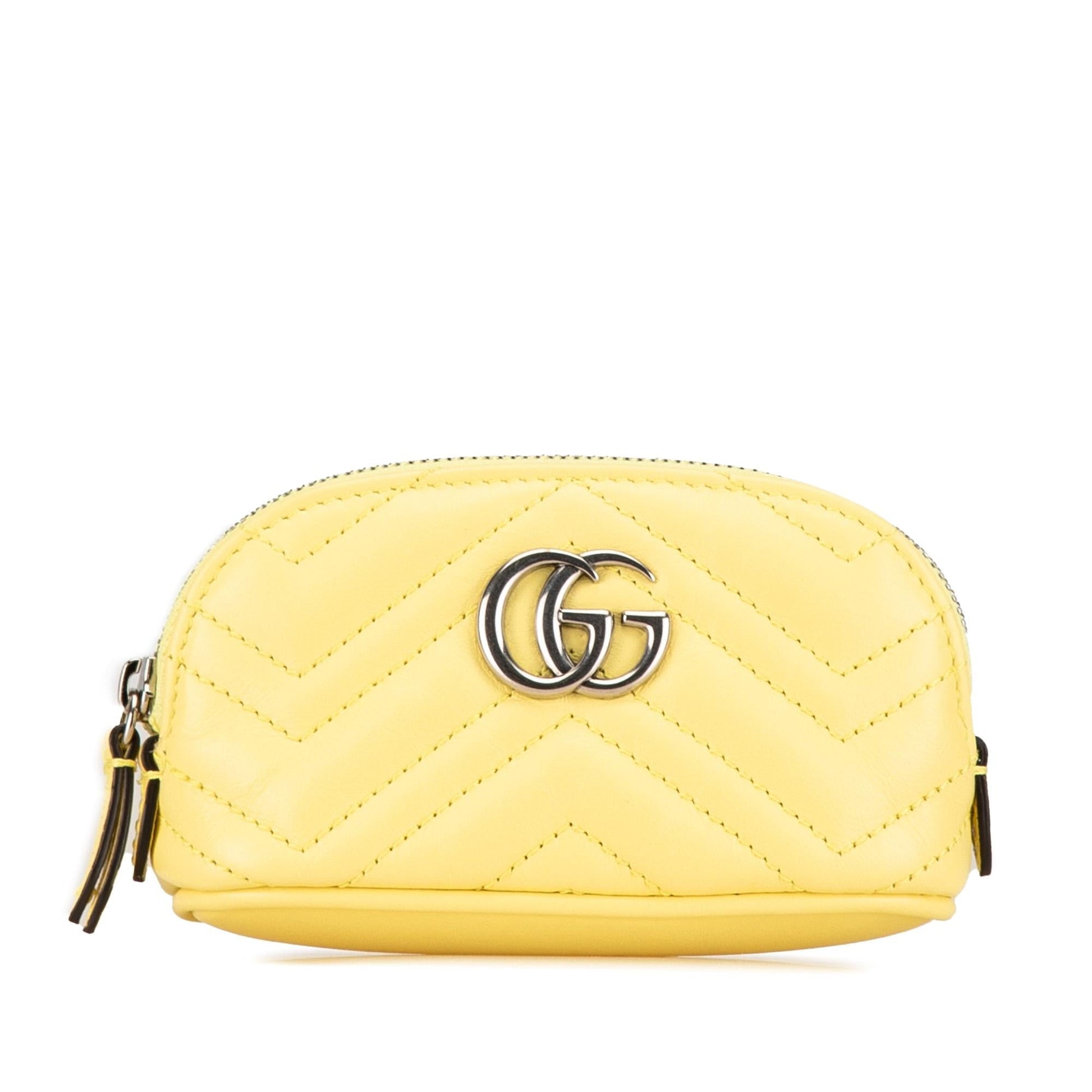 Gucci GG Marmont Key Pouch Matelasse Calf Handbag Key Pouch