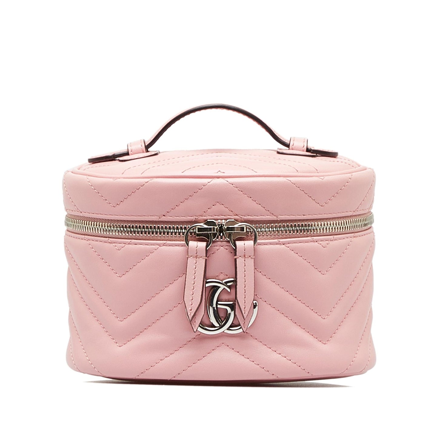 Gucci GG Marmont Vanity SHG-EWa2xV Matelasse Calf Pink Handbag