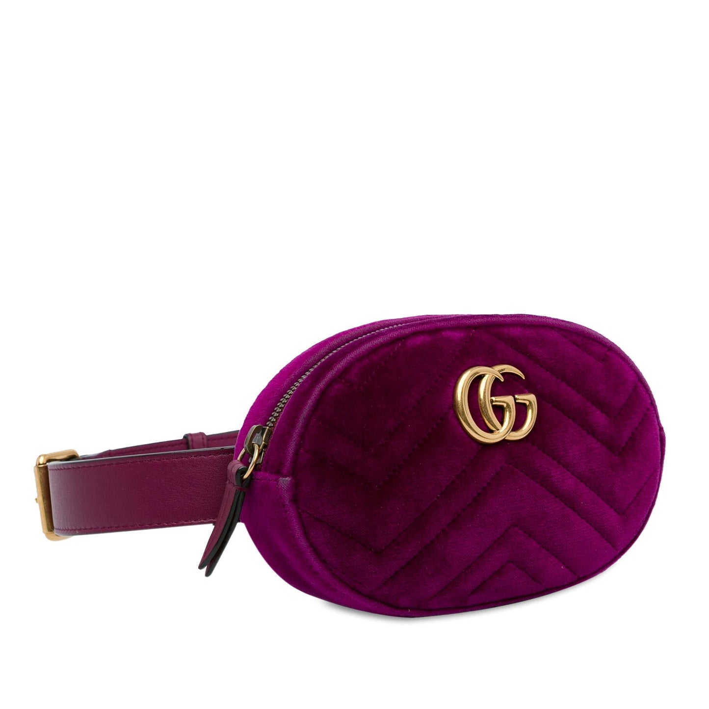 Gucci GG Marmont Velvet Belt SHG-TuAZoh Matelasse Accessory