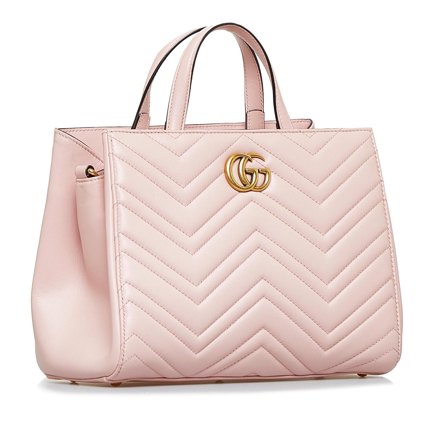 Gucci GG Marmont SHG-Itjg7Z Calf Pink Satchel Bag