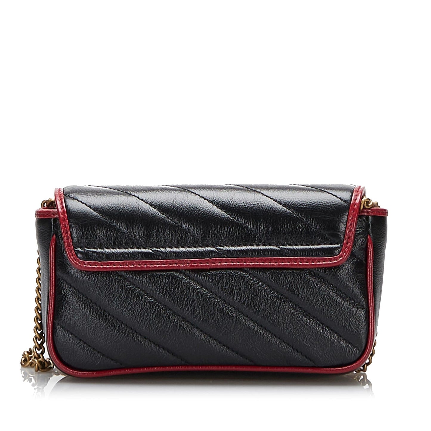 Gucci GG Marmont Torchon SHG-K8PklR Calf Black Crossbody Bag