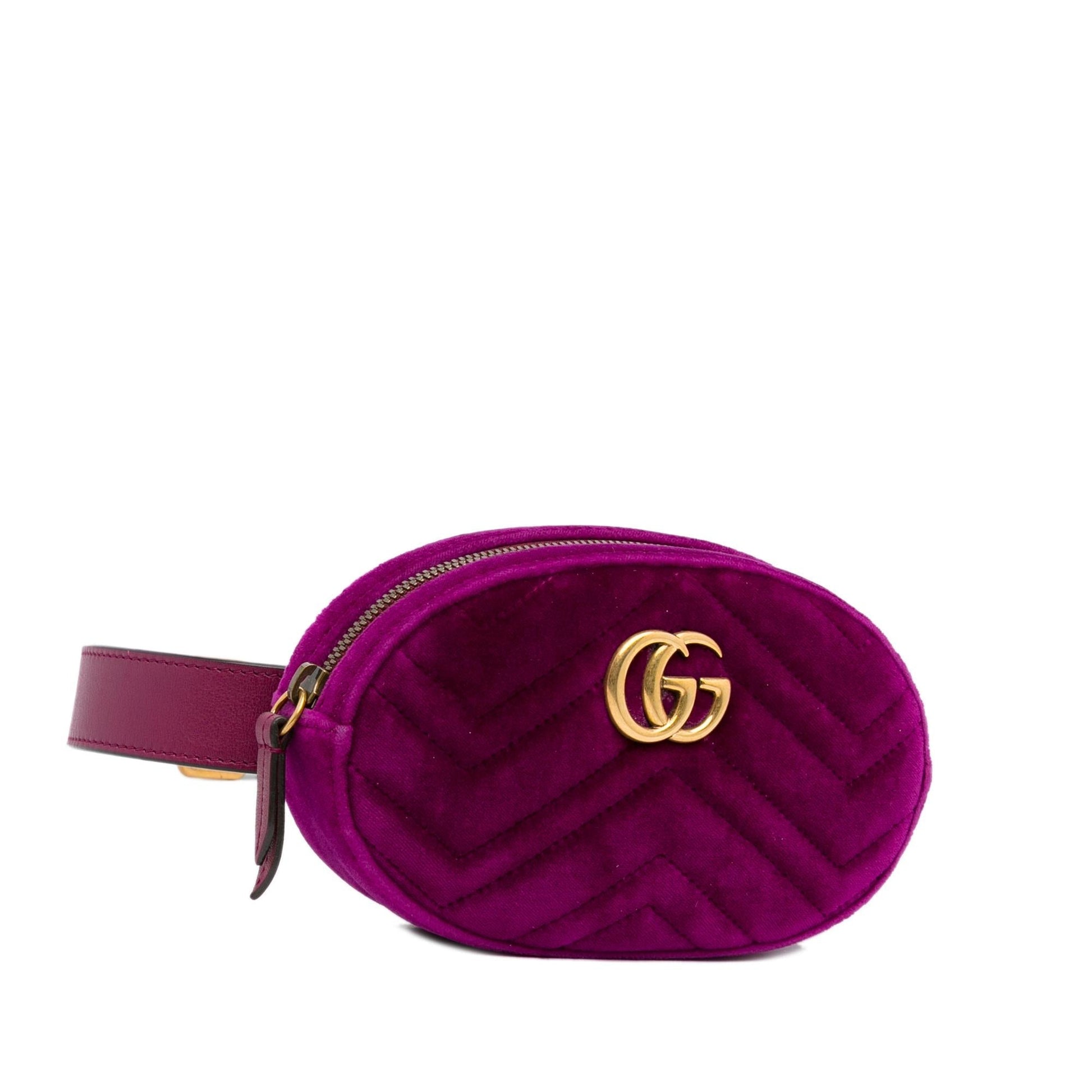 Gucci GG Marmont Velvet Belt SHG-dSDIGz Calf Accessory