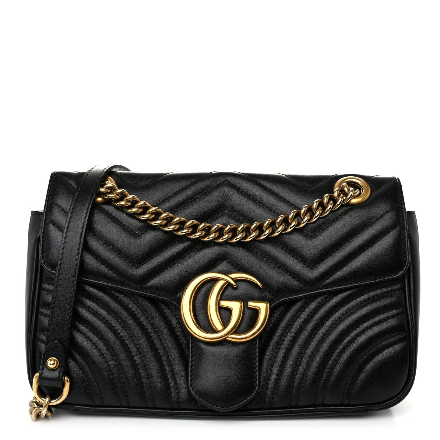 Gucci GG MARMONT Quilted Leather Calfskin Small Handbag