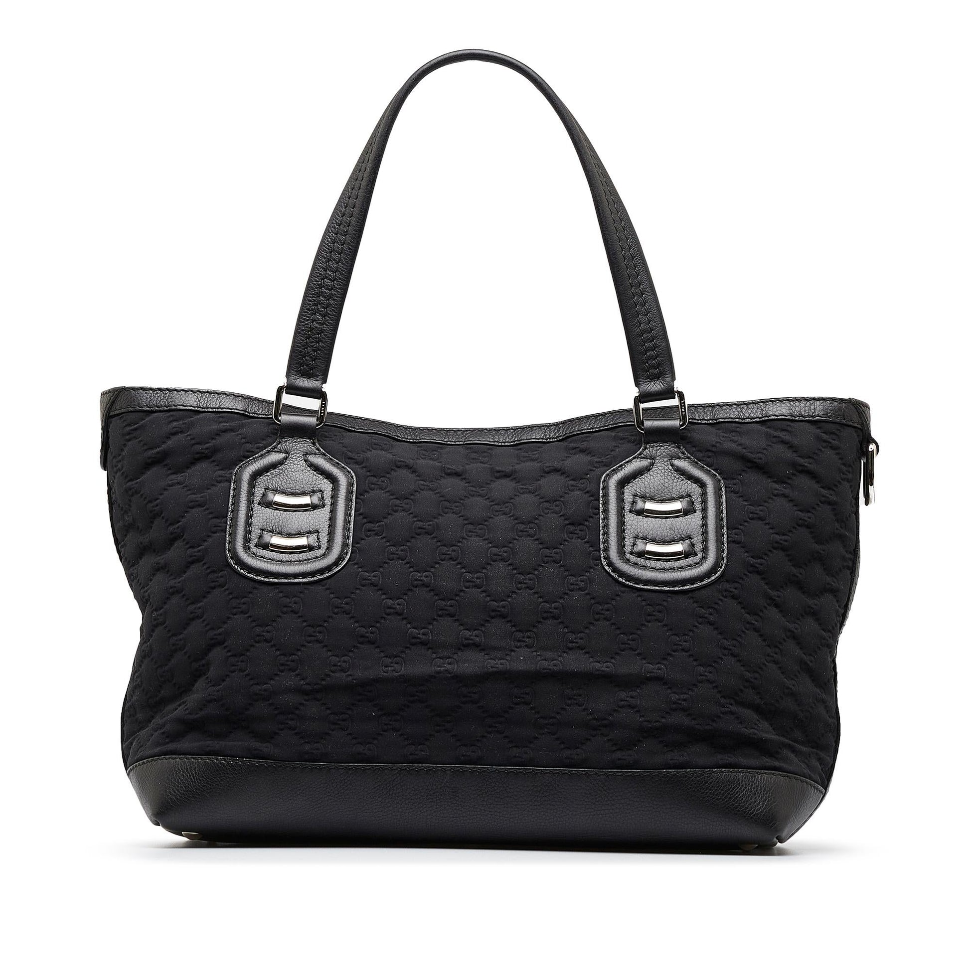 Gucci GG Neoprene SHG-FjjgTj Calf Black Tote Bag