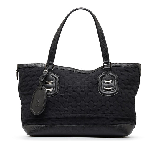 Gucci GG Neoprene SHG-FjjgTj Calf Black Tote Bag
