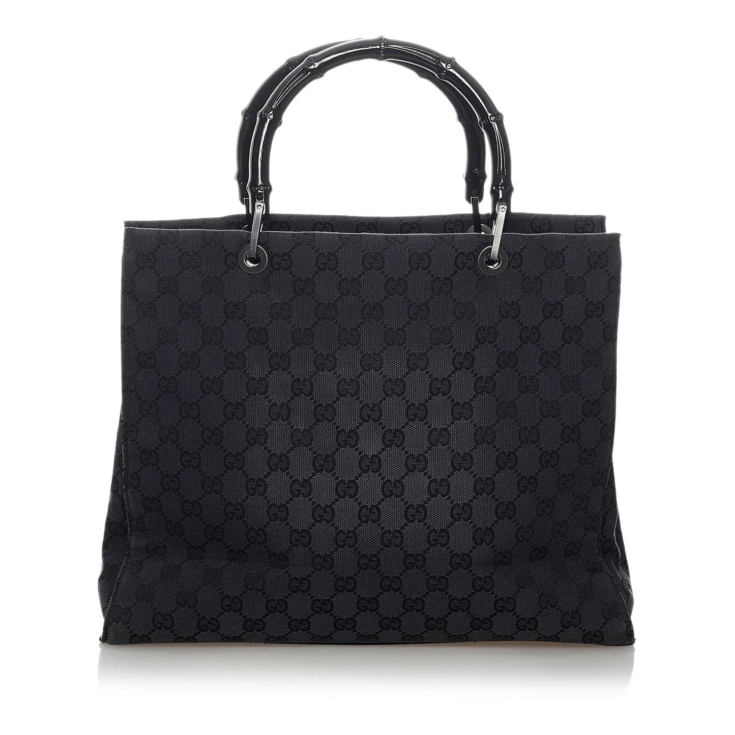 Gucci GG Bamboo SHG Nylon Black Tote Bag