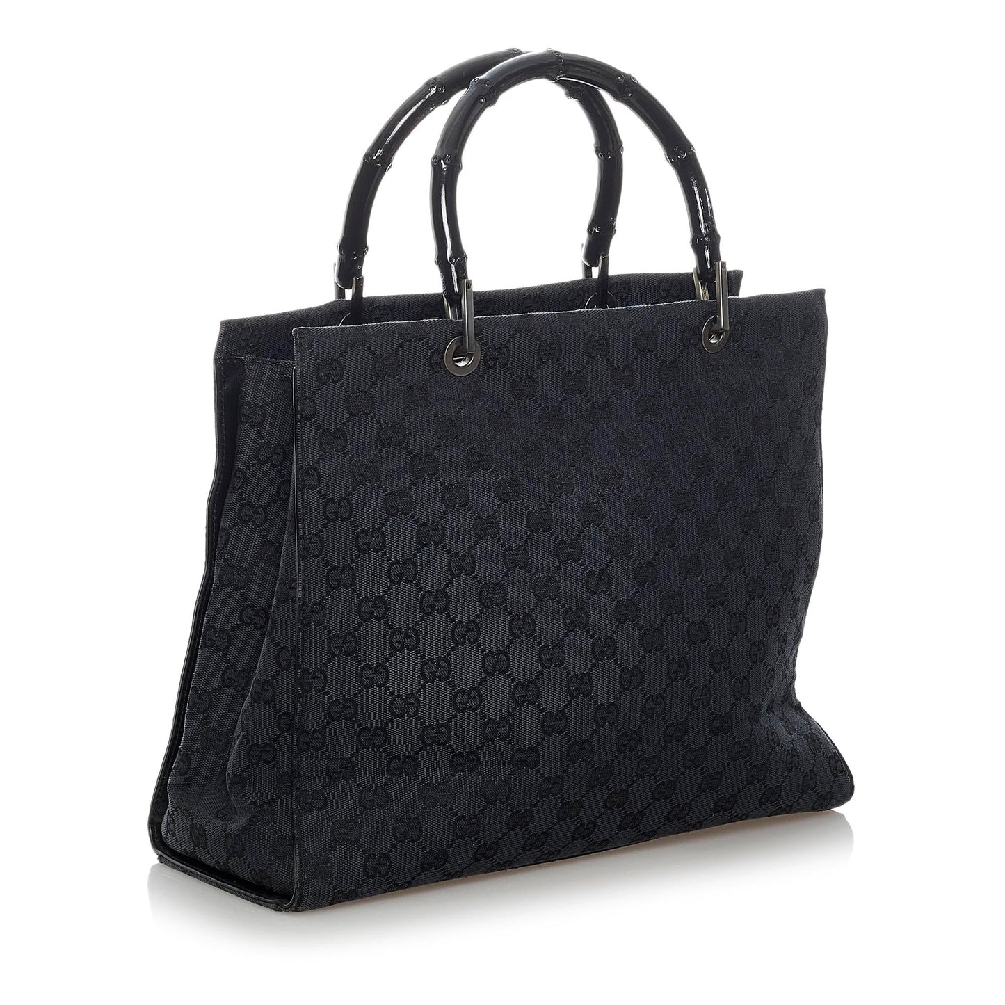 Gucci GG Bamboo SHG Nylon Black Tote Bag