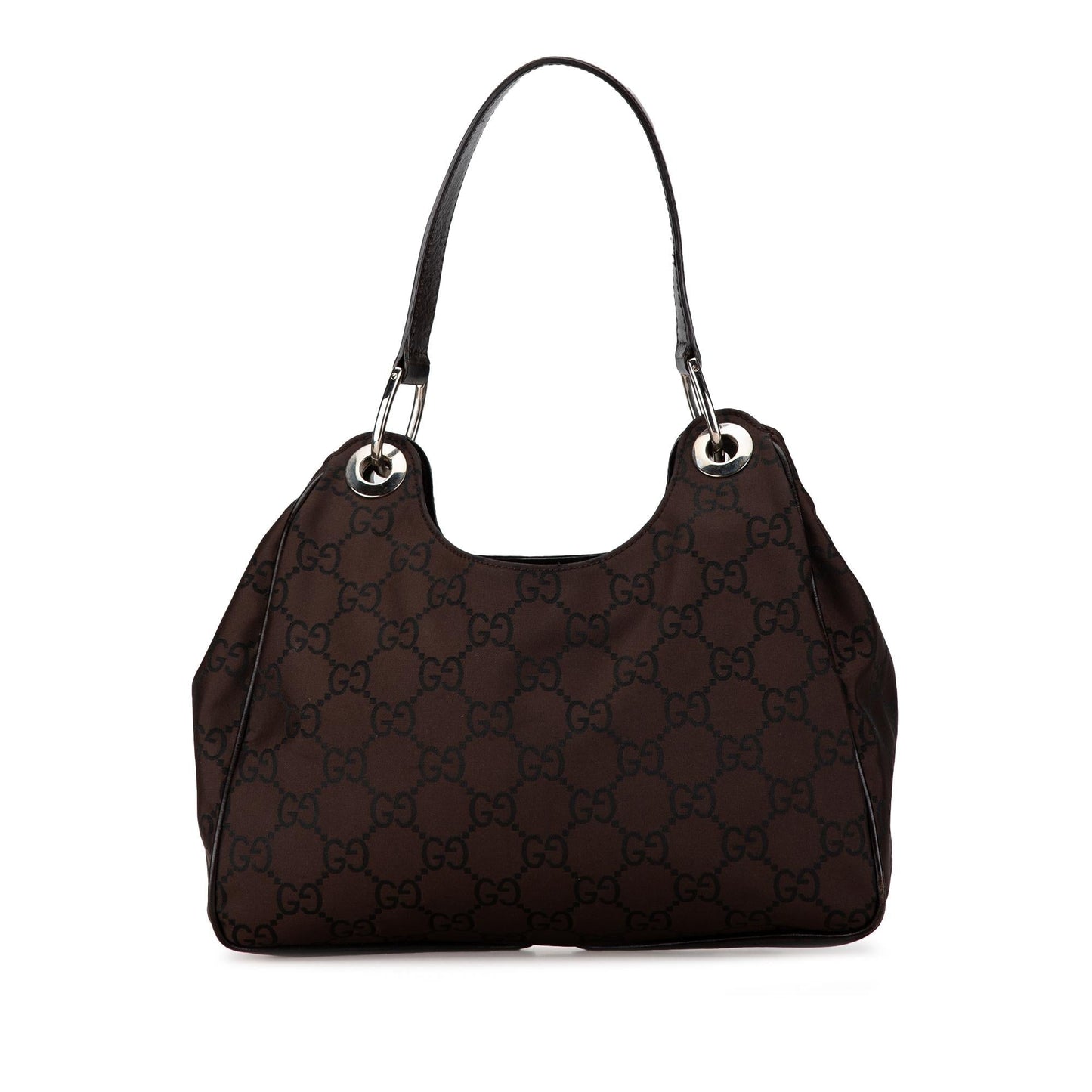 Gucci GG Colbert SHG-5lz7PH Nylon Calf Brown Shoulder Bag