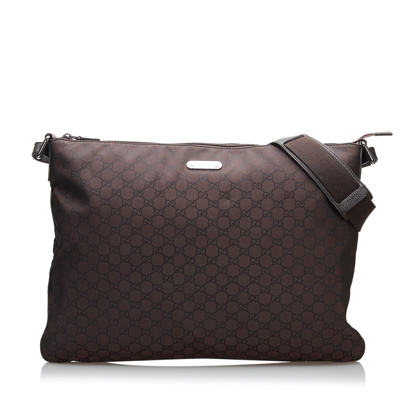 Gucci GG SHG Nylon Brown Crossbody Bag