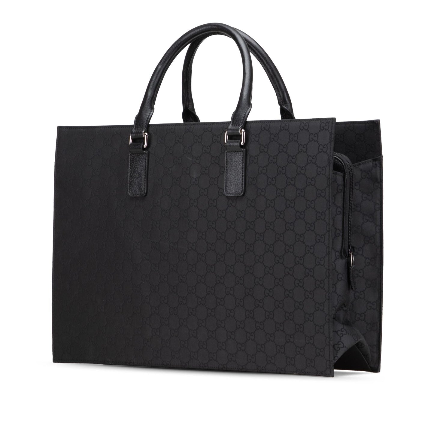 Gucci GG Executive Business Nylon Black Tote Bag