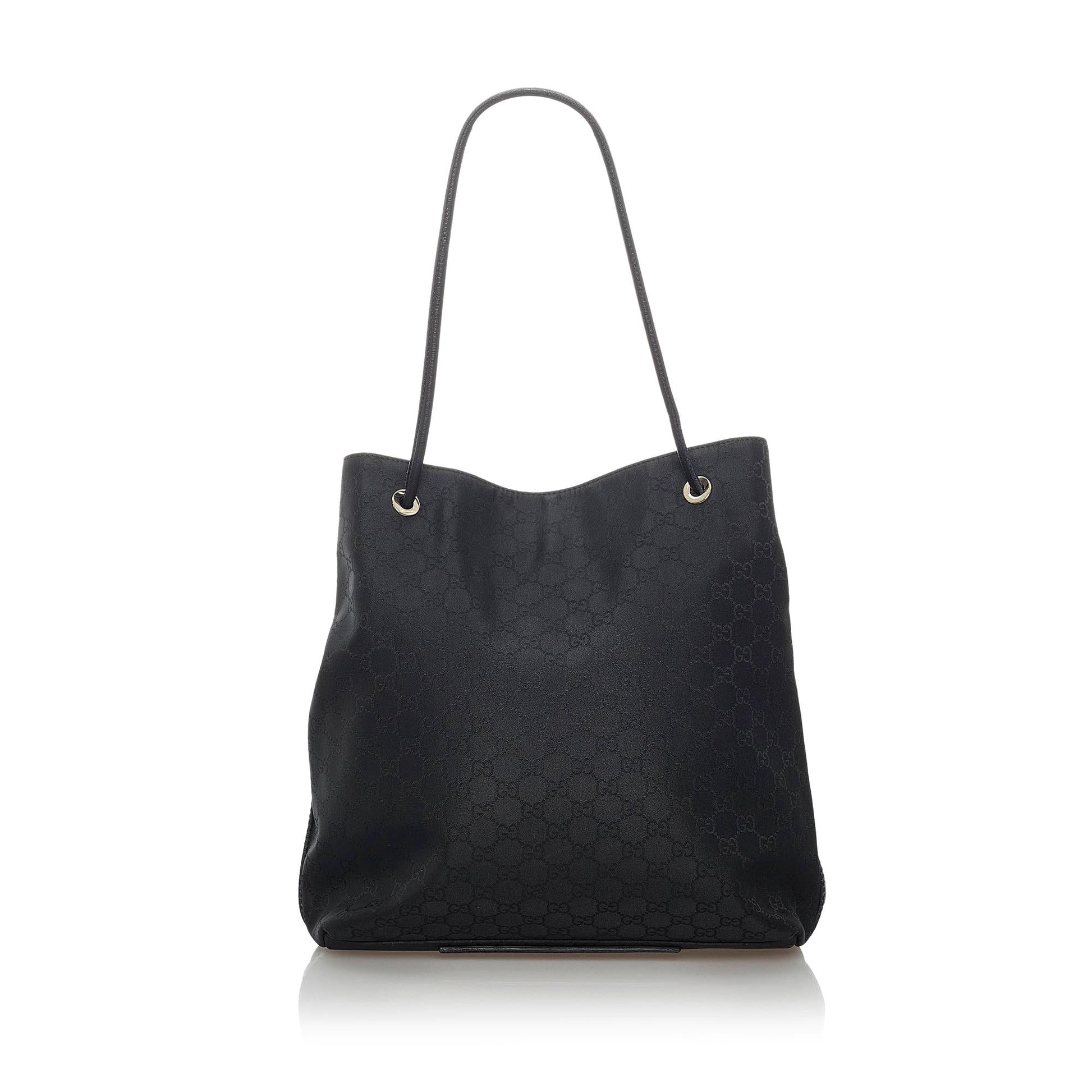 Gucci GG Gifford SHG Nylon Black Tote Bag Bag Shg