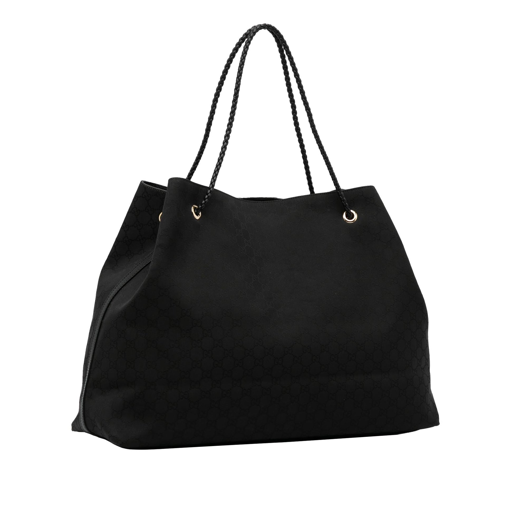 Gucci GG Gifford SHG-54g2kg Nylon Calf Black Tote Bag
