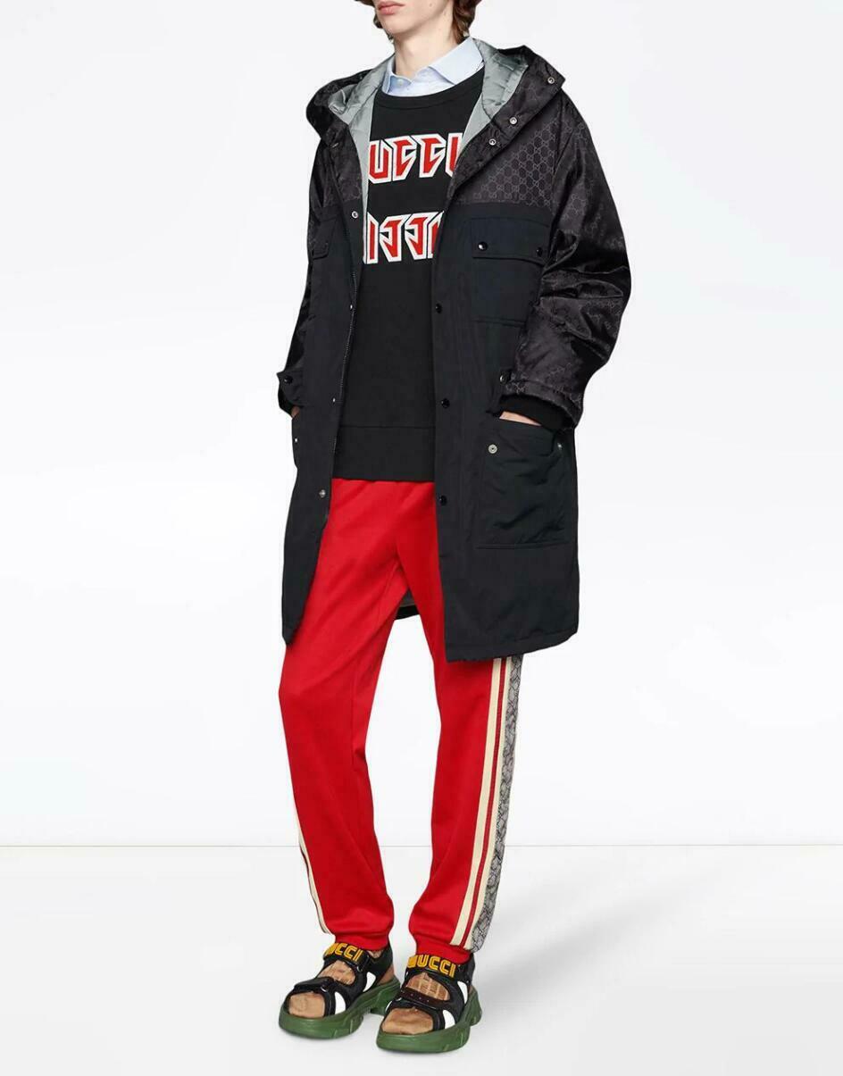 Gucci 's GG Jacket Nylon Black Large Apparel