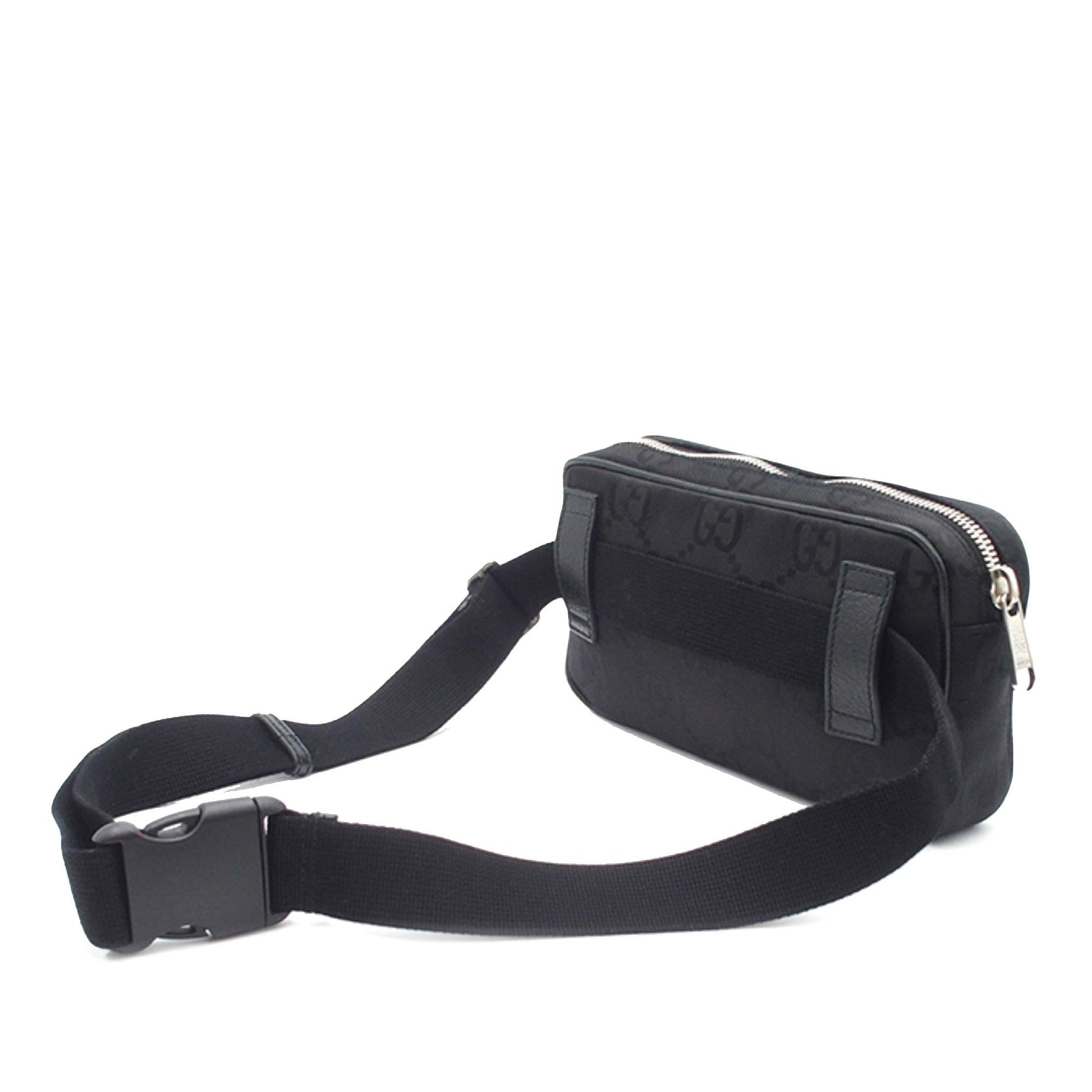 Gucci GG Off Grid Belt SHG-8t5ElJ Nylon Black Accessory