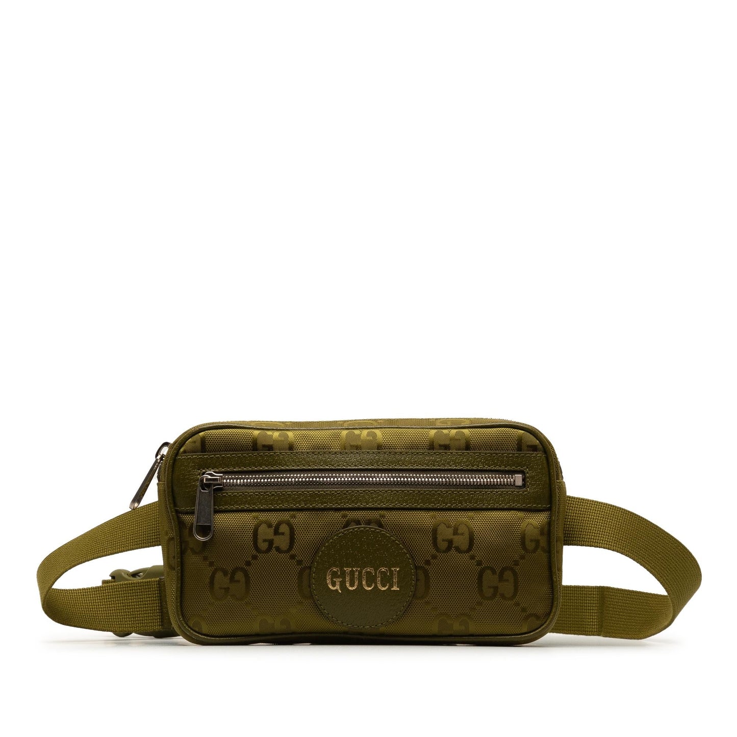 Gucci GG Off Grid Belt SHG-QdpV5W Nylon Green Accessory