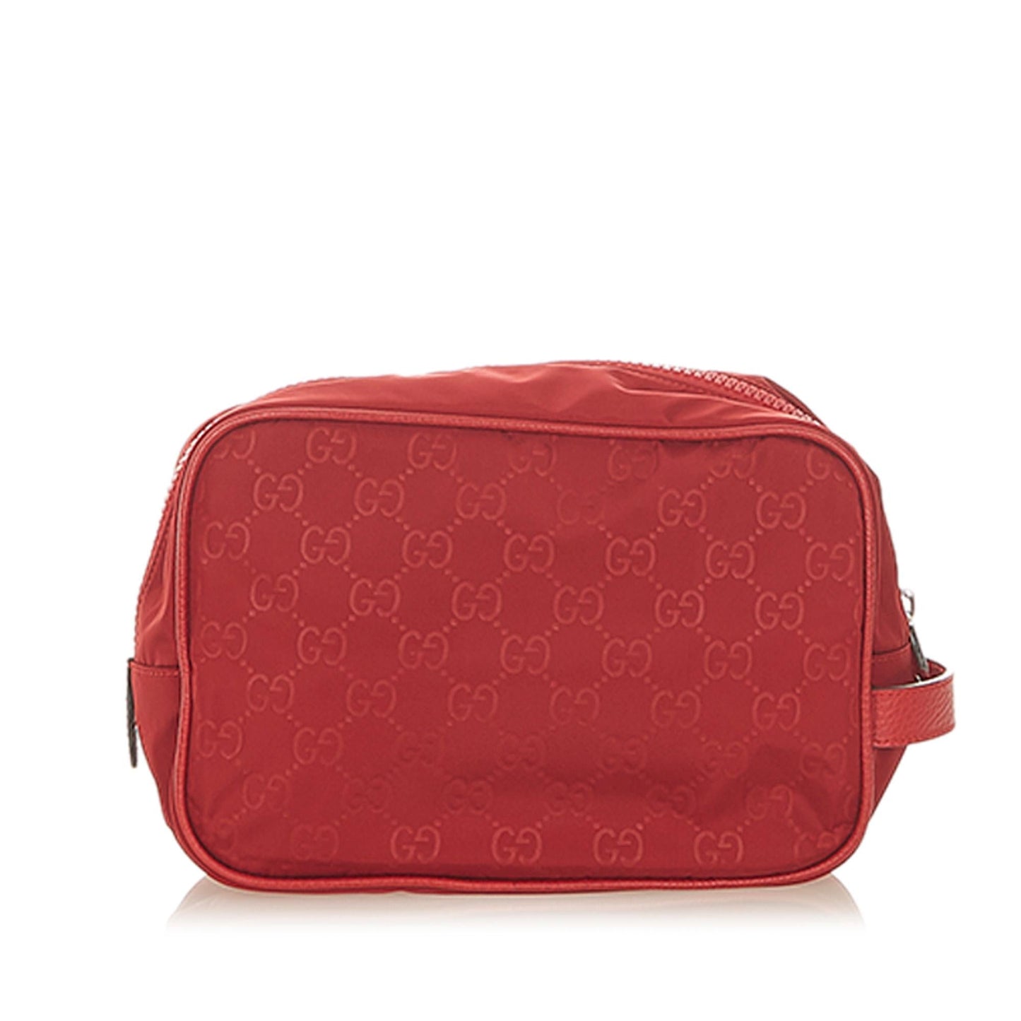 Gucci GG Pouch SHG-uT3lxn Nylon Red Handbag
