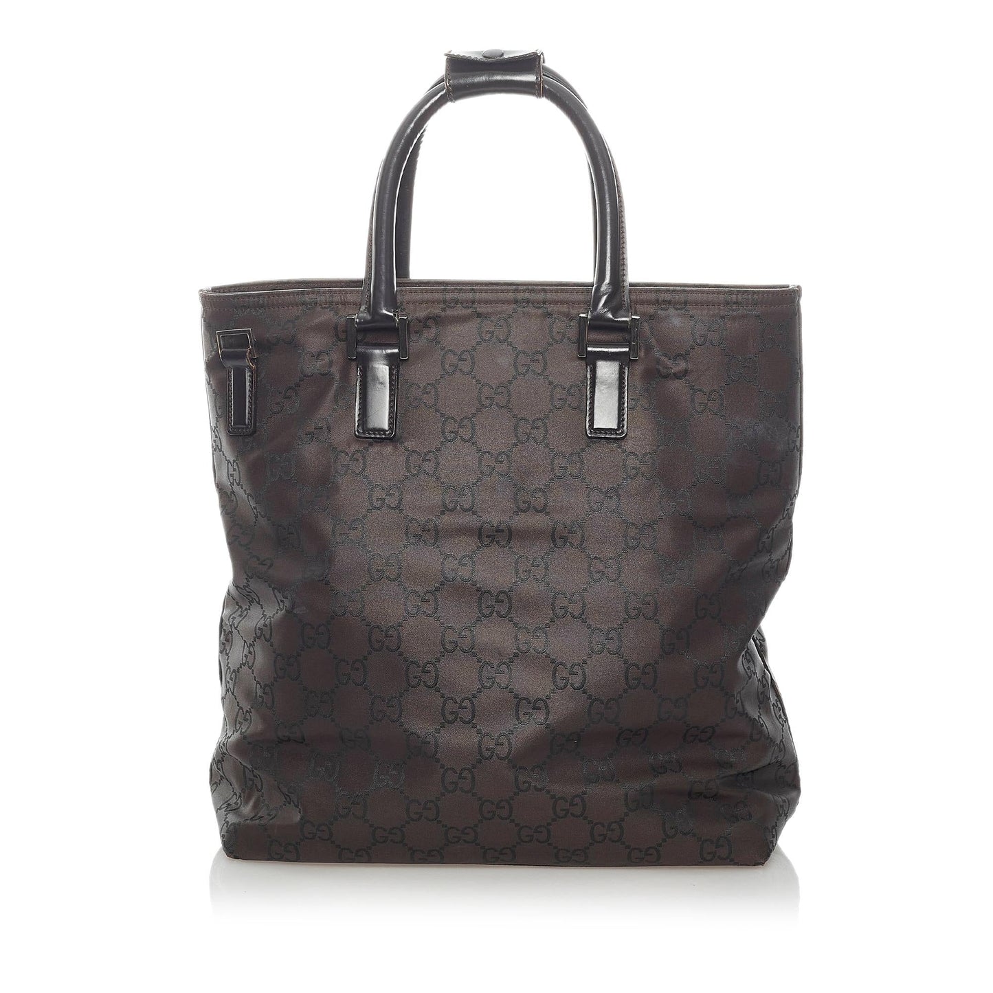 Gucci GG SHG Nylon Brown Satchel Bag