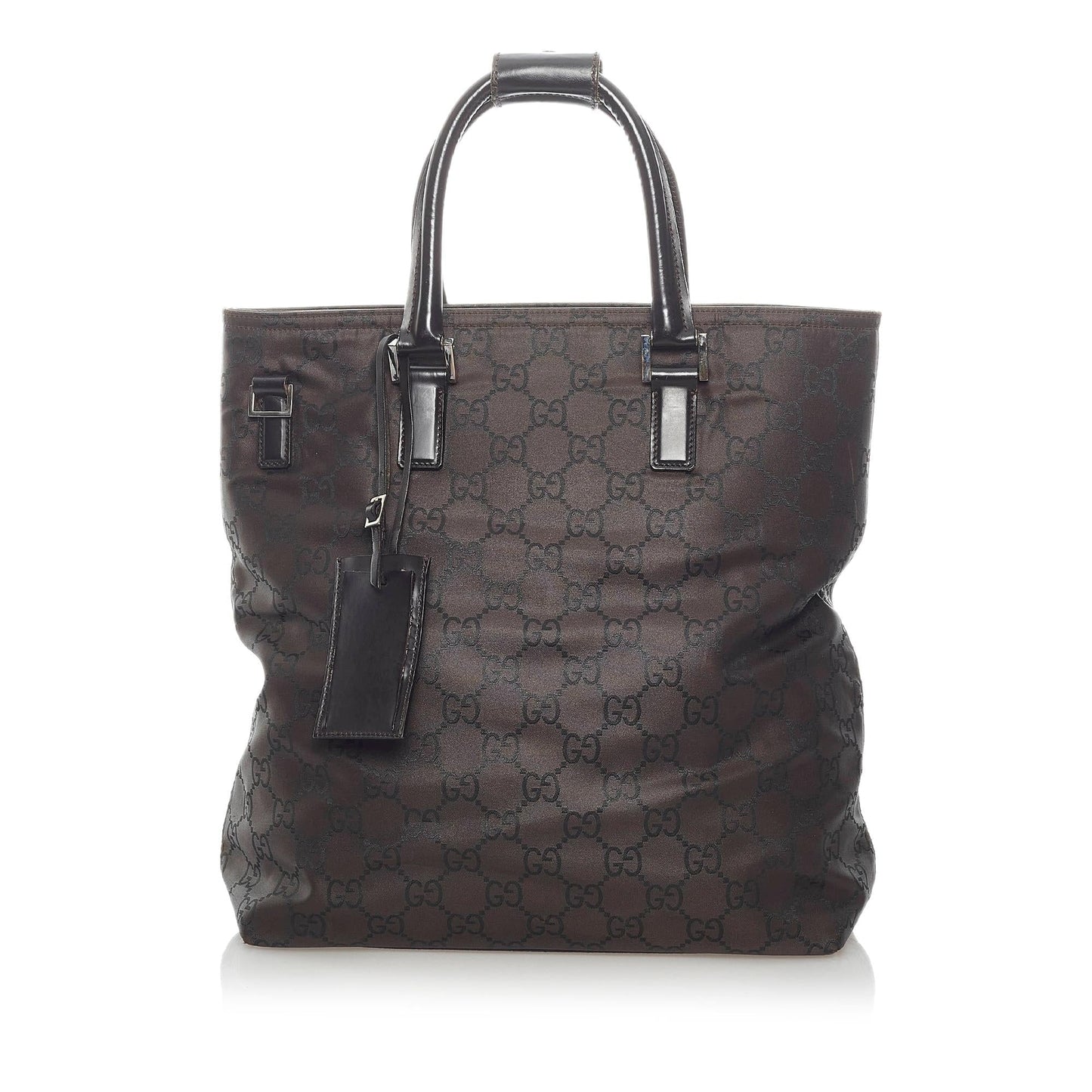 Gucci GG SHG Nylon Brown Satchel Bag