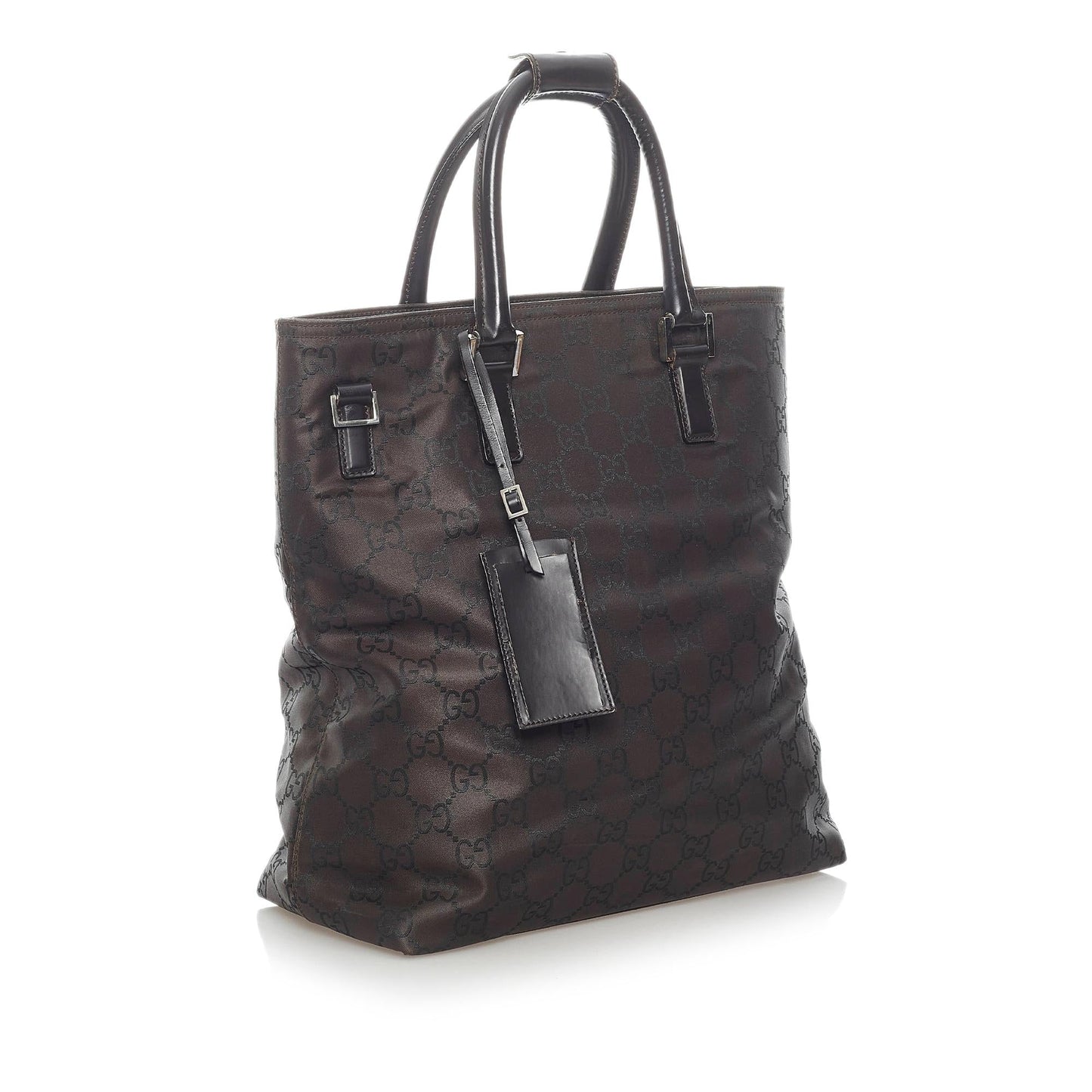 Gucci GG SHG Nylon Brown Satchel Bag