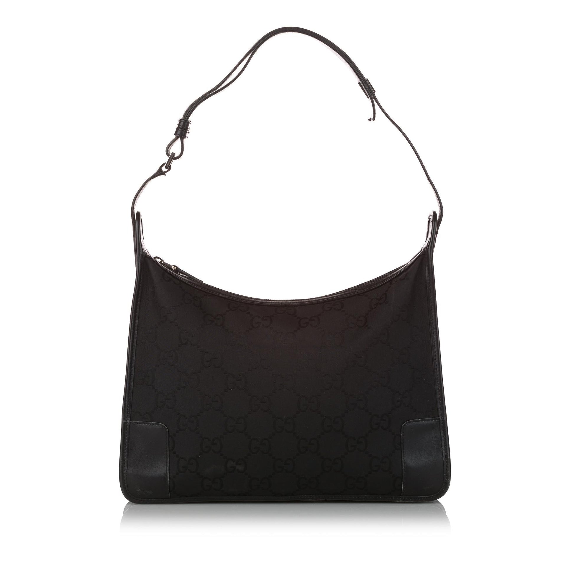 Gucci GG SHG Nylon Calf Black Shoulder Bag
