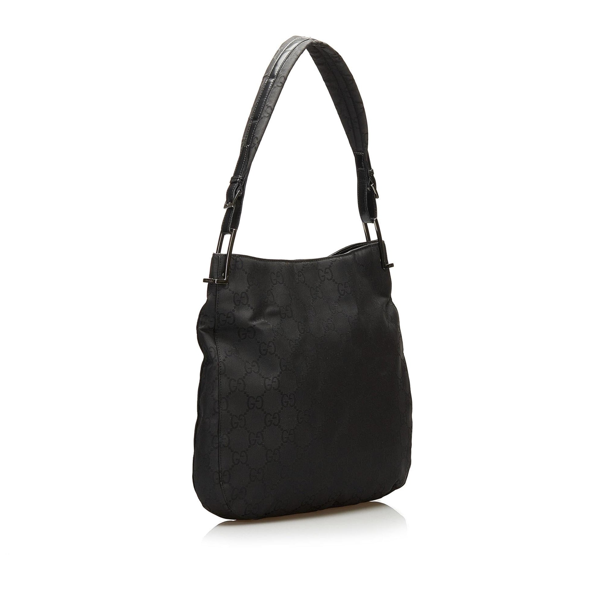 Gucci GG SHG Nylon Black Shoulder Bag Bag Shg