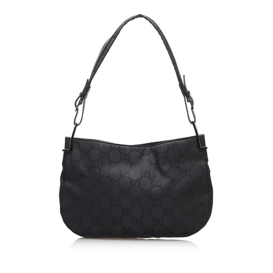 Gucci GG SHG-k5Q18t Nylon Black Shoulder Bag