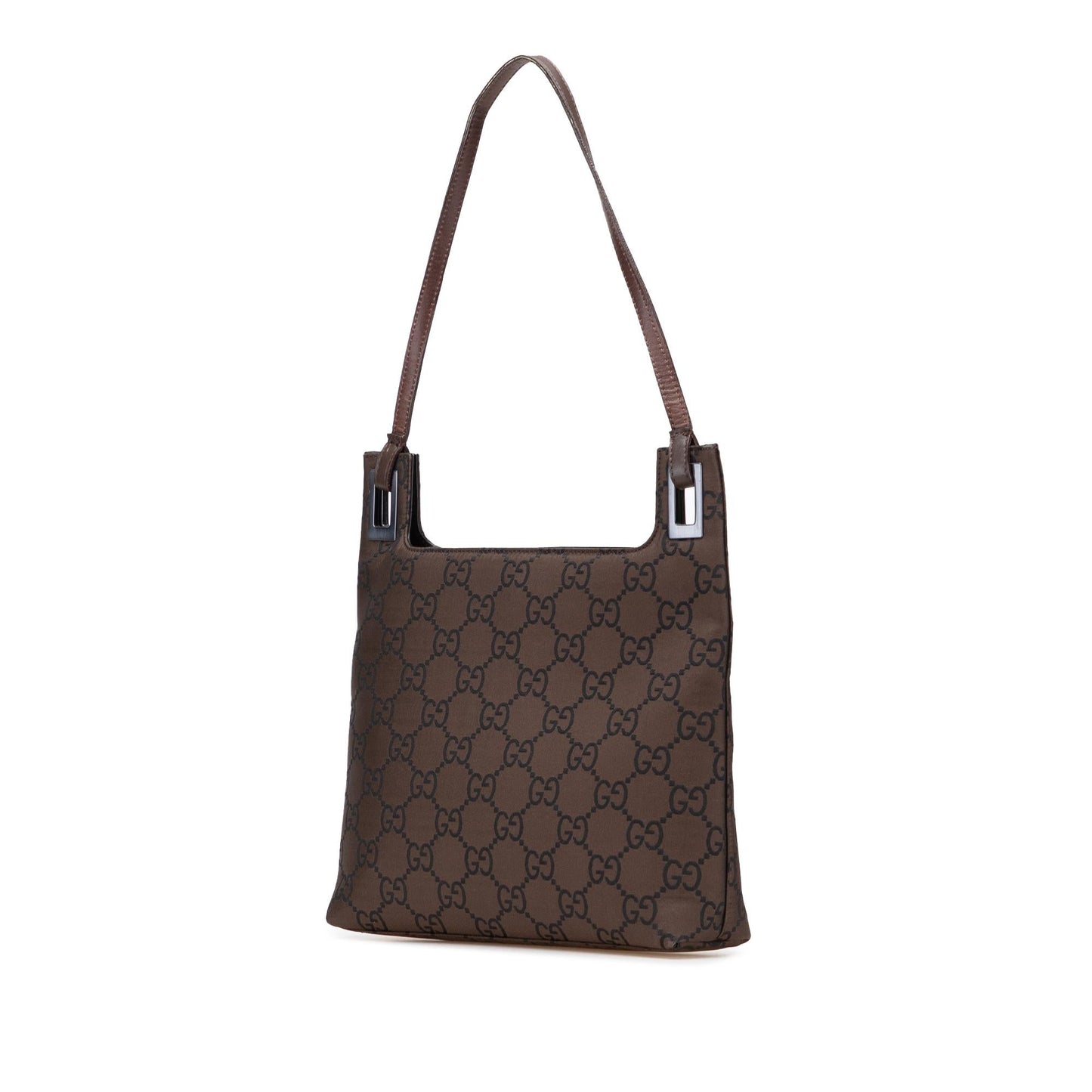 Gucci GG Nylon Brown Shoulder Bag