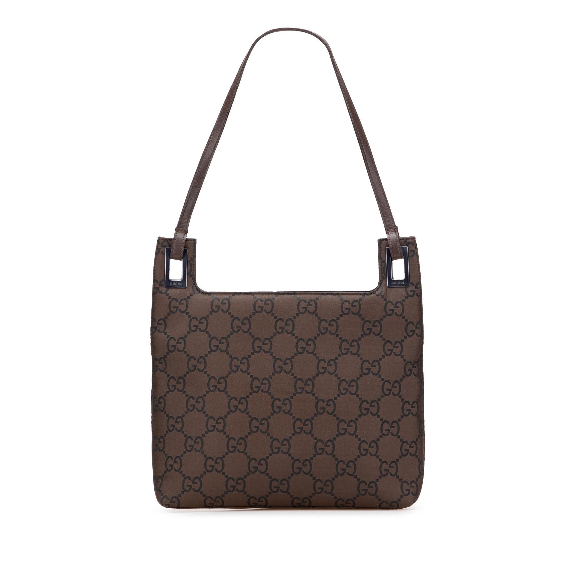 Gucci GG Nylon Brown Shoulder Bag Bag 2